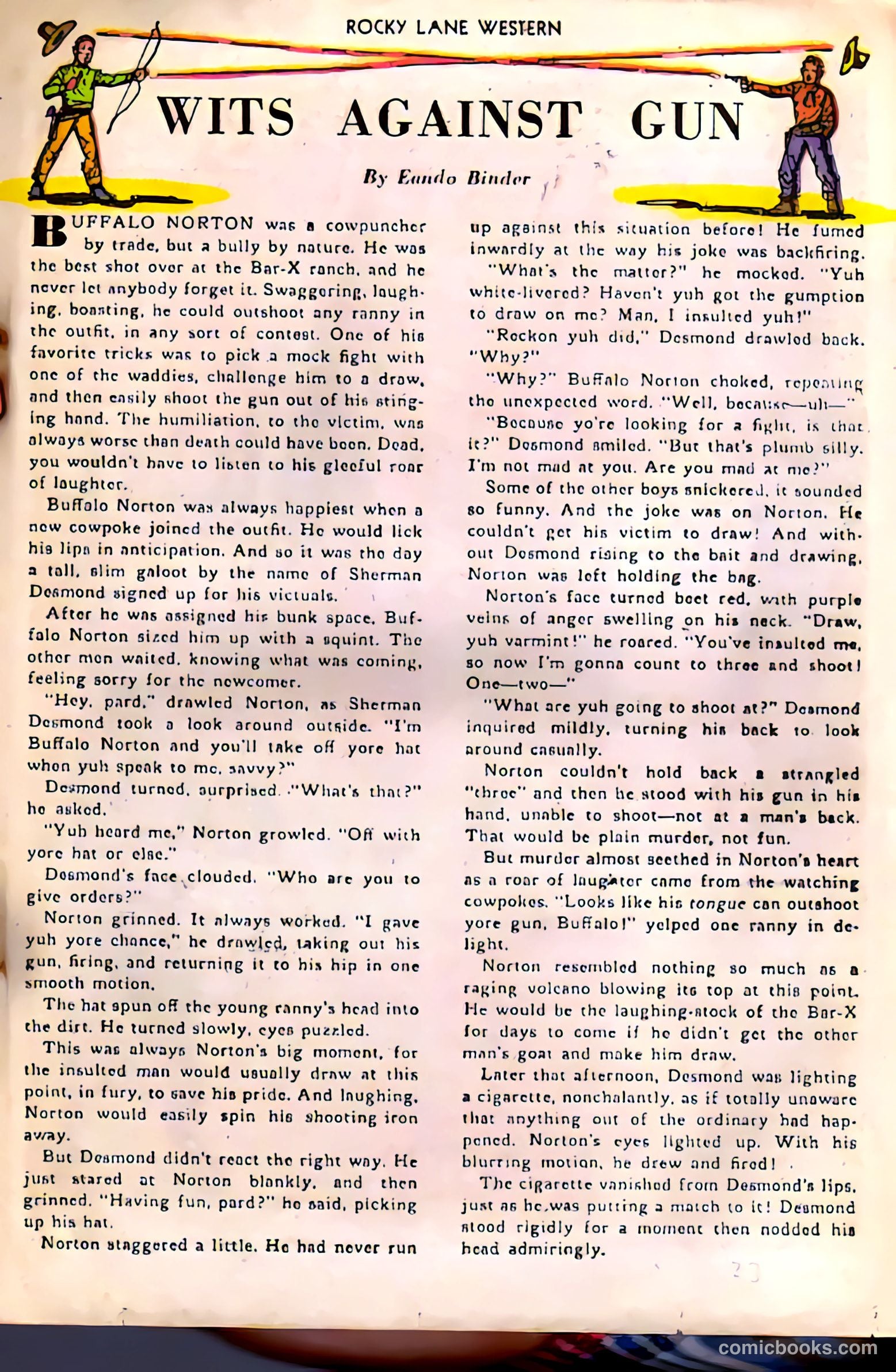 Rocky Lane Western #38 — page 23 of 36