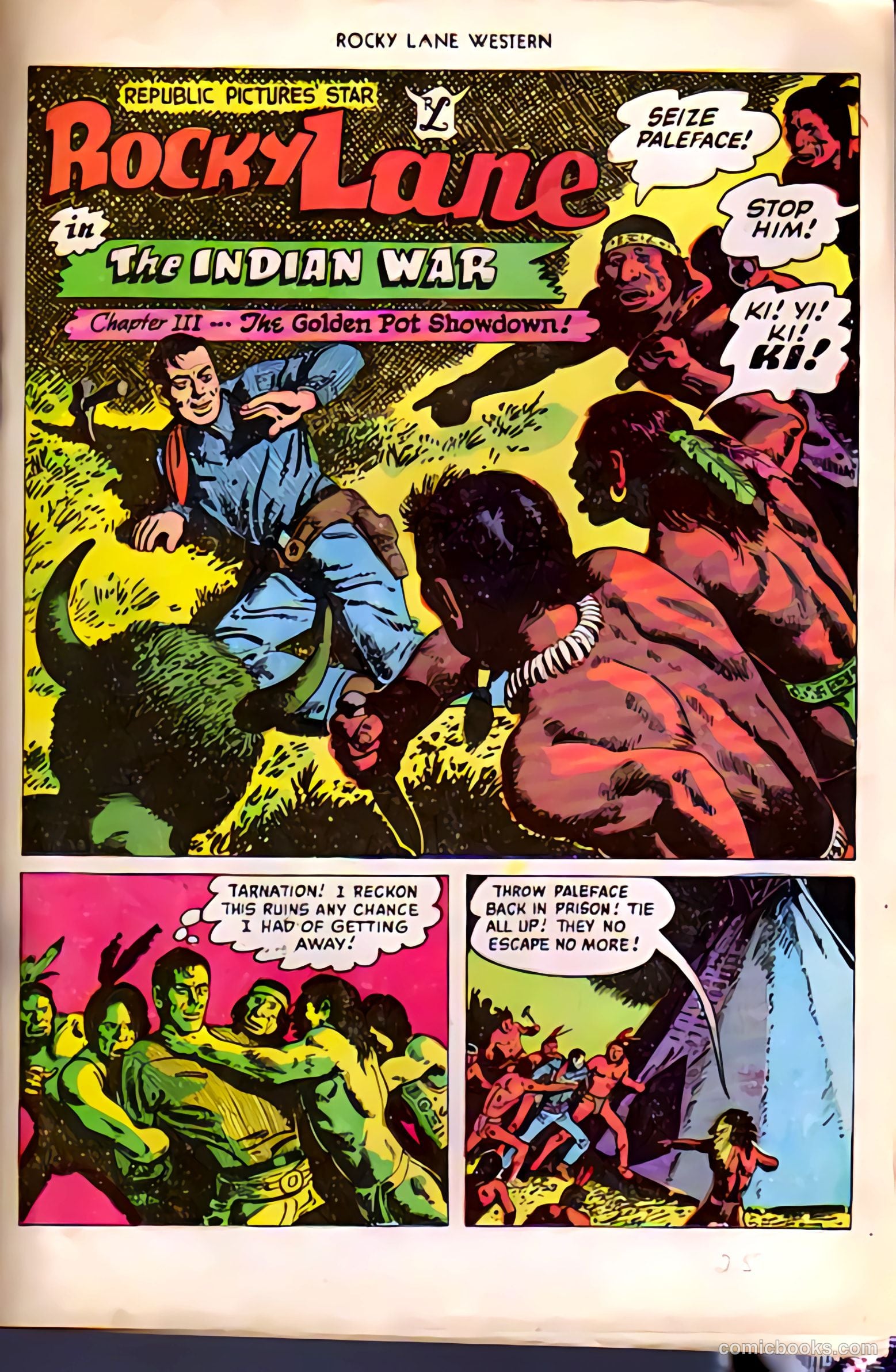 Rocky Lane Western #38 — page 25 of 36