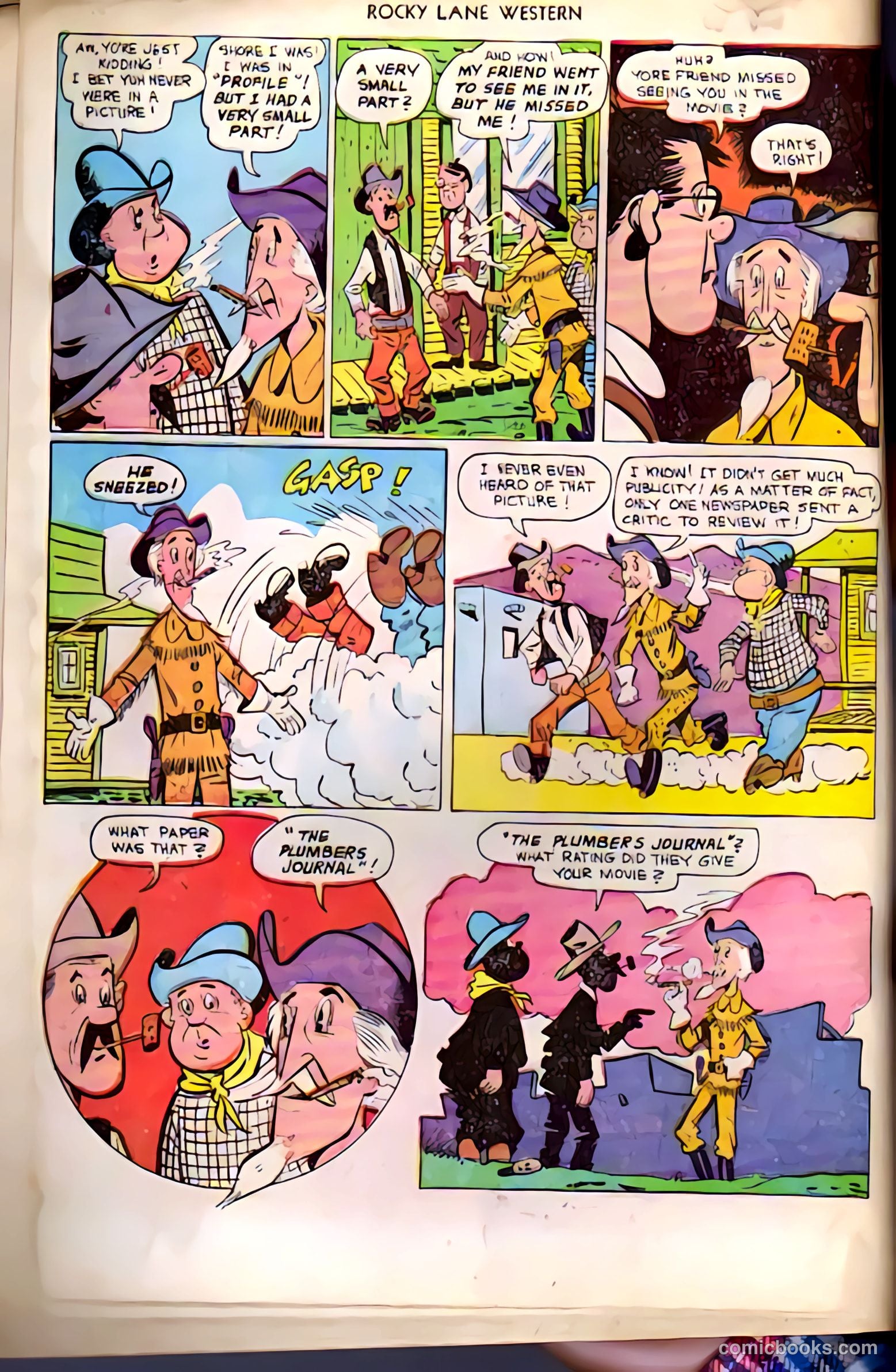 Rocky Lane Western #38 — page 32 of 36