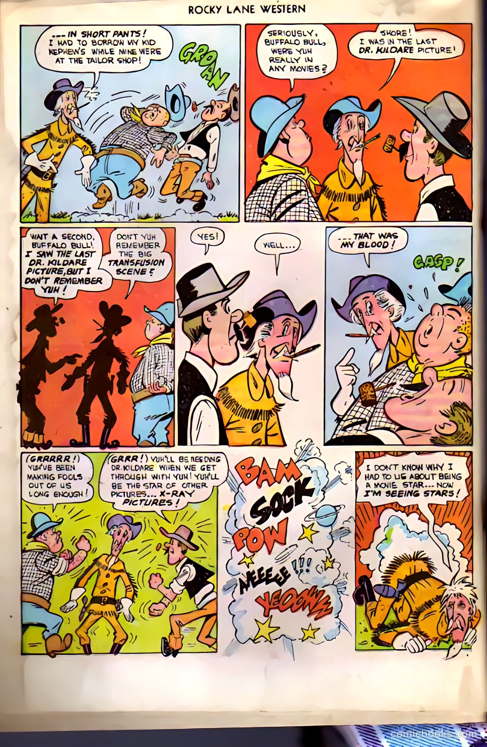 Rocky Lane Western #38 — page 34 of 36