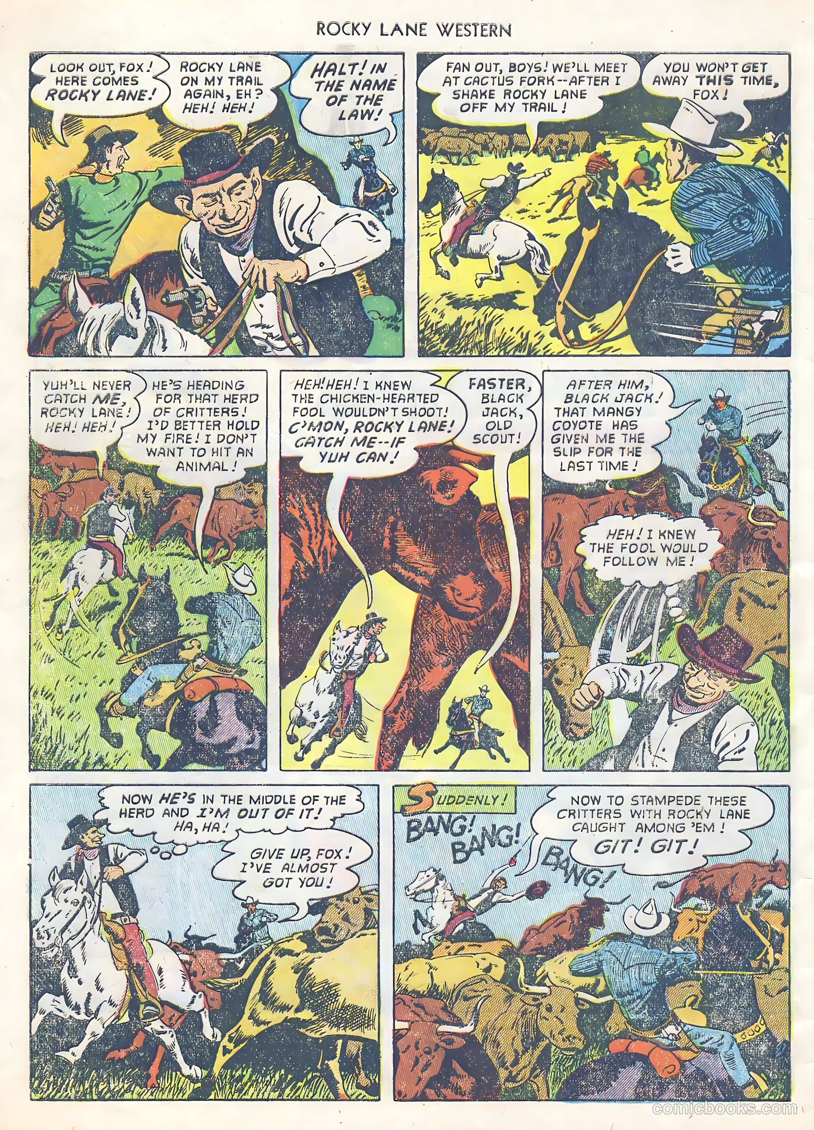 Rocky Lane Western #39 — page 4 of 36