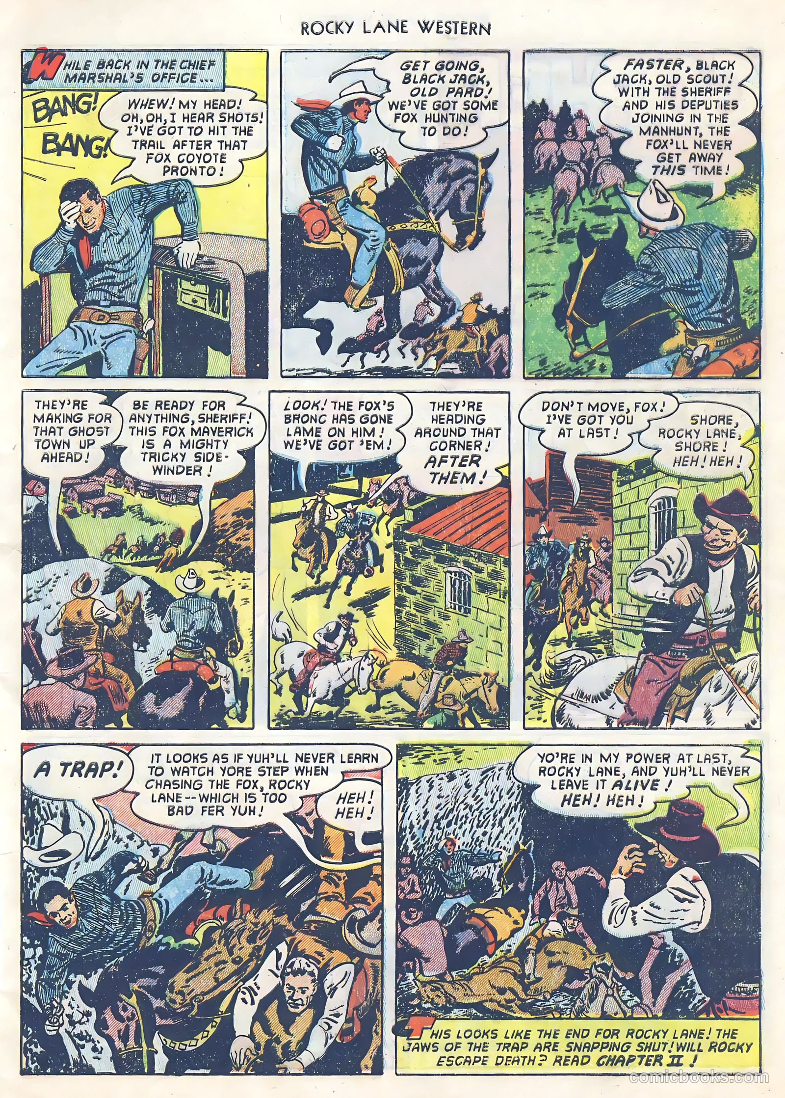 Rocky Lane Western #39 — page 9 of 36