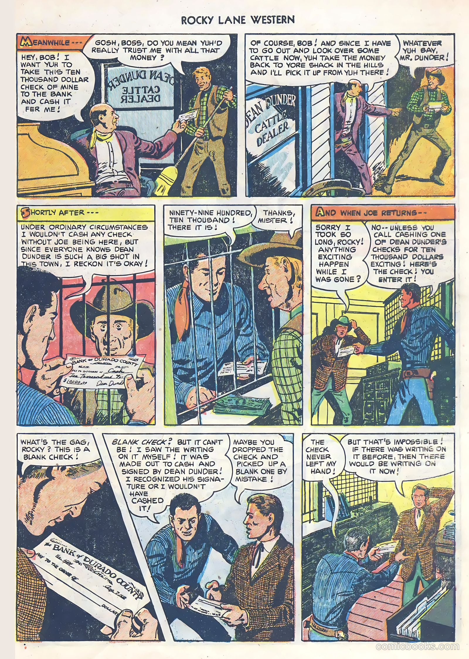 Rocky Lane Western #39 — page 27 of 36