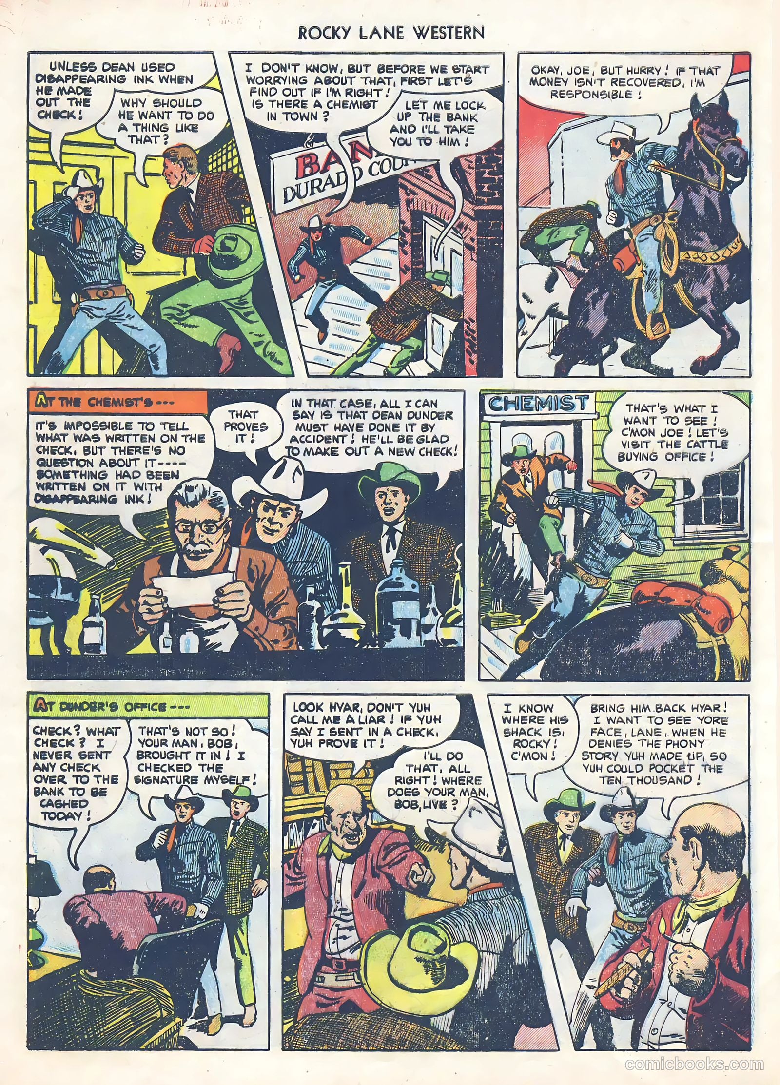 Rocky Lane Western #39 — page 28 of 36