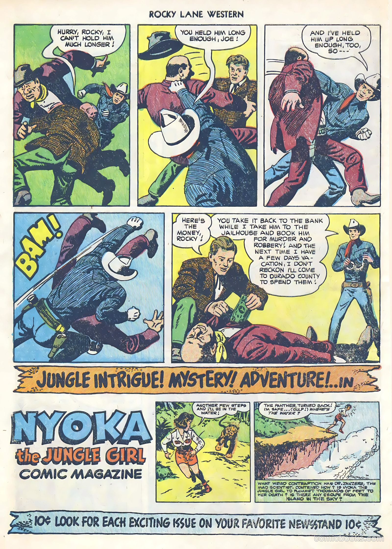Rocky Lane Western #39 — page 32 of 36