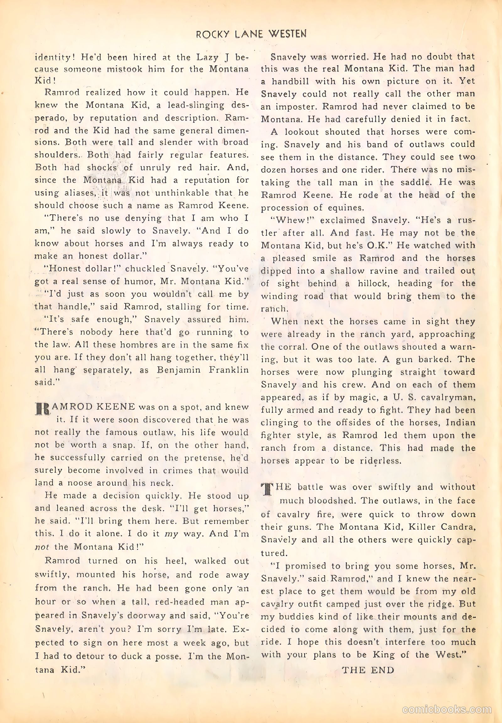 Rocky Lane Western #4 — page 36 of 52