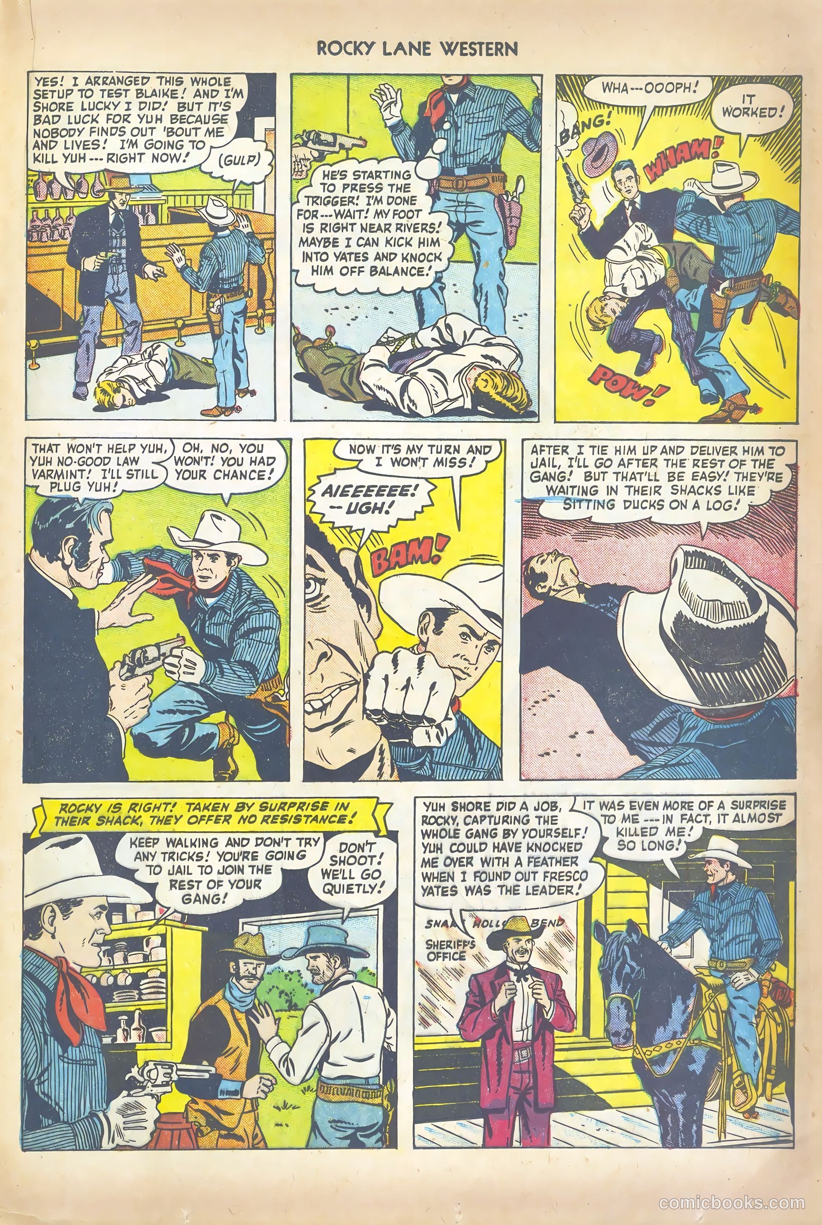 Rocky Lane Western #41 — page 21 of 36