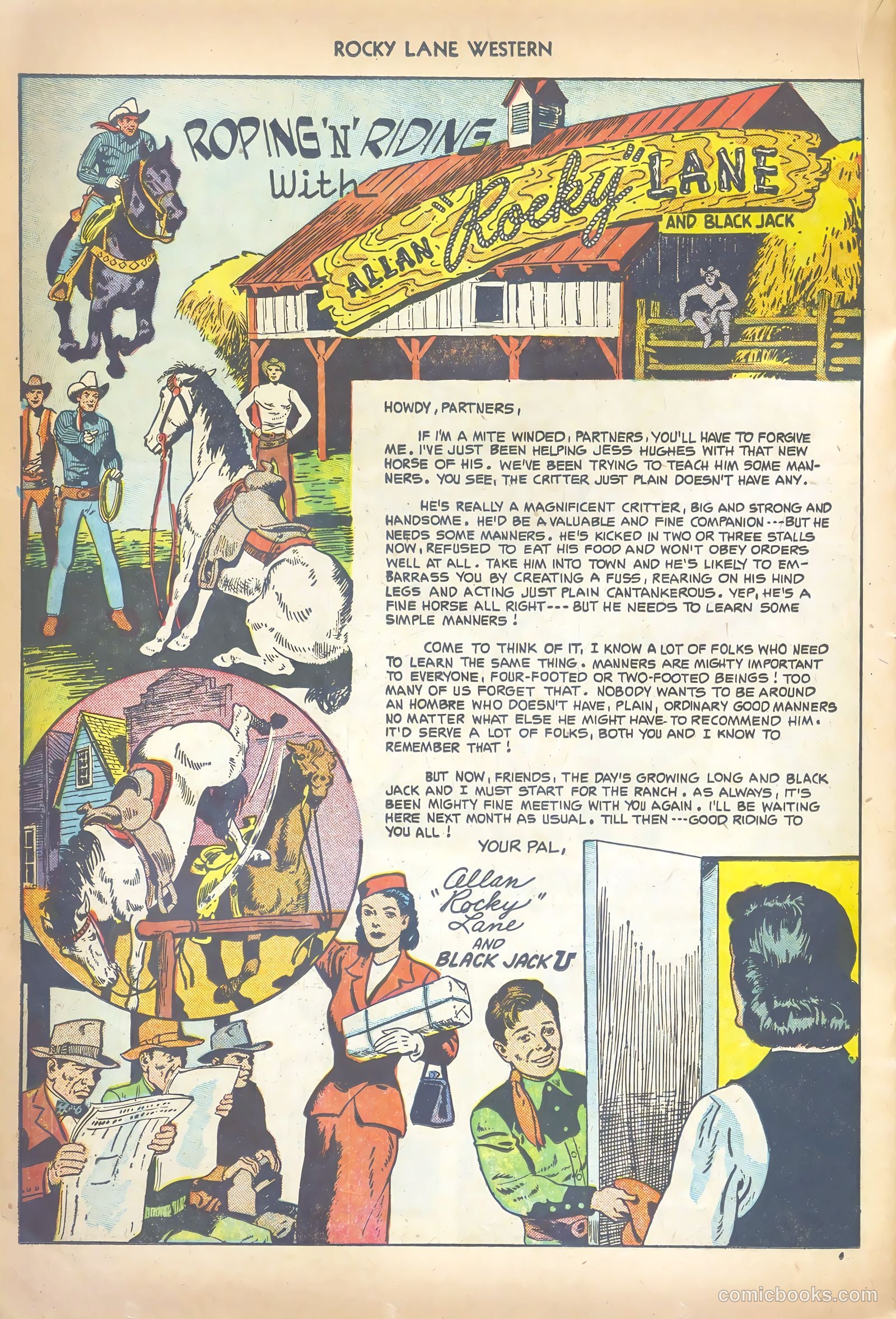 Rocky Lane Western #41 — page 22 of 36