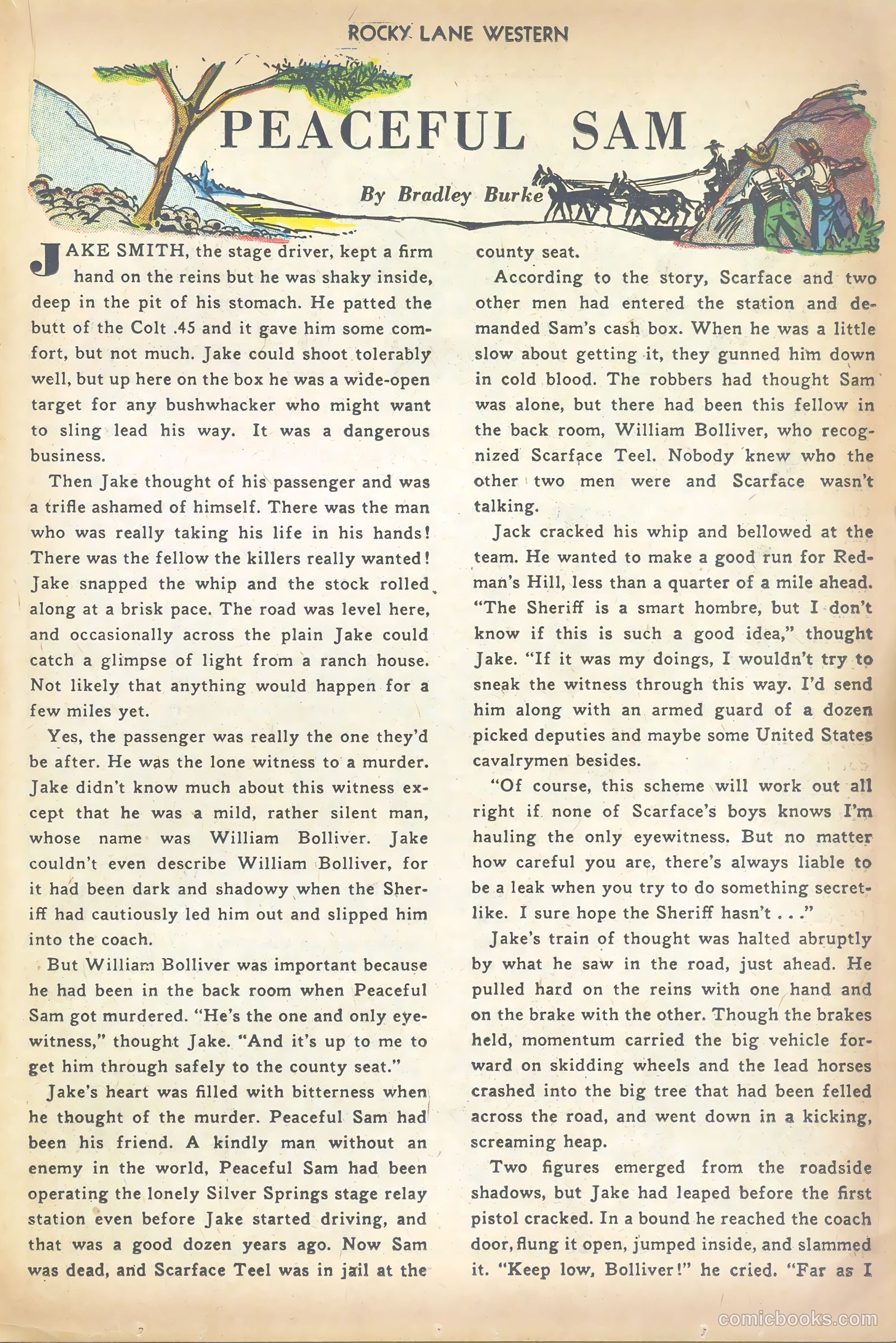 Rocky Lane Western #41 — page 23 of 36
