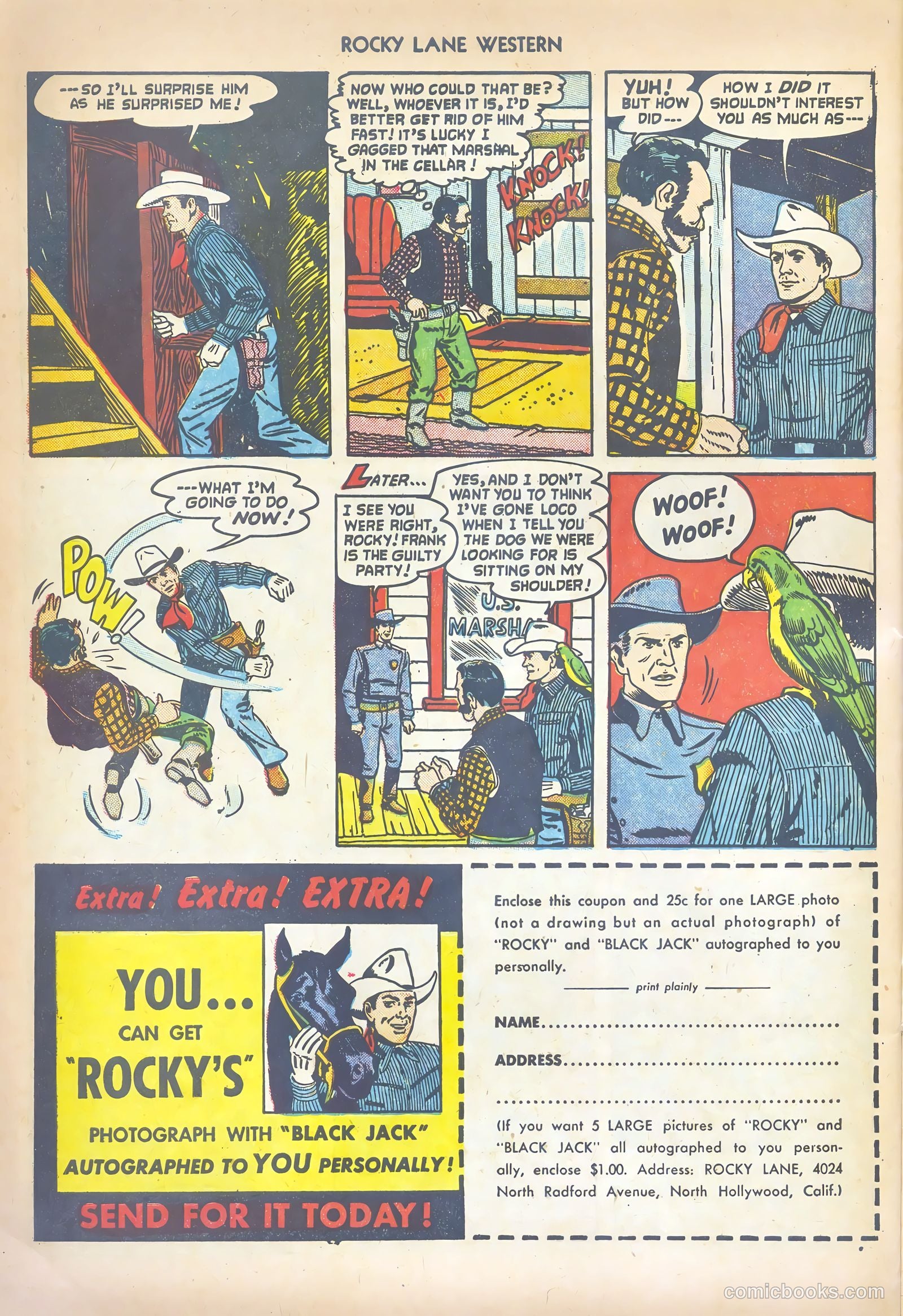 Rocky Lane Western #41 — page 32 of 36