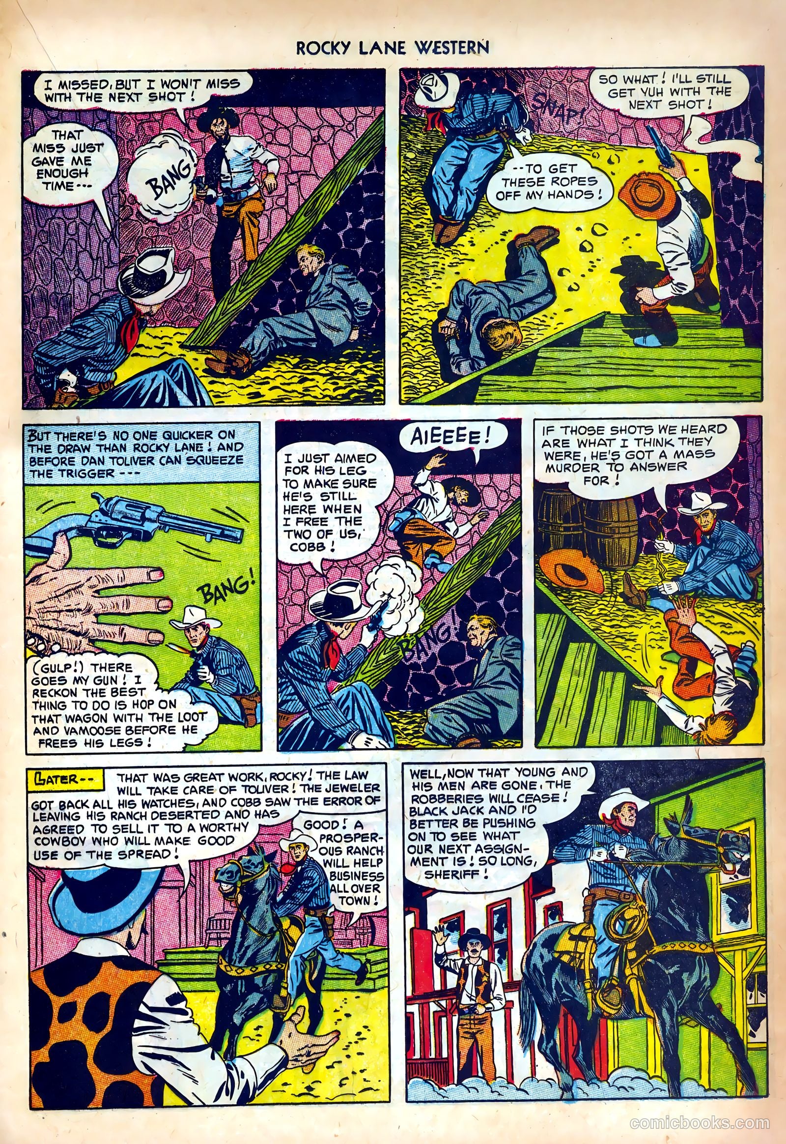 Rocky Lane Western #42 — page 21 of 36