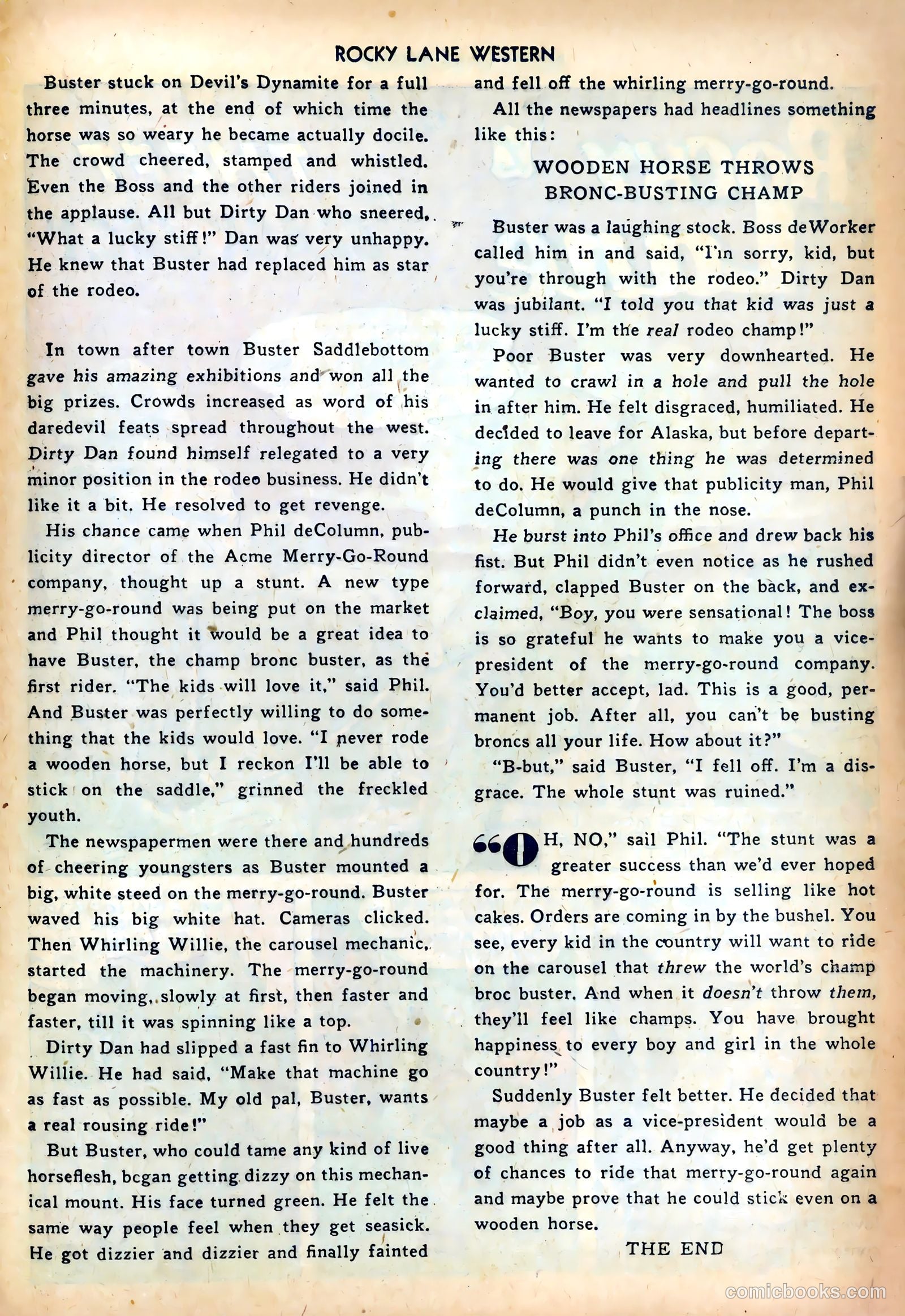 Rocky Lane Western #42 — page 25 of 36