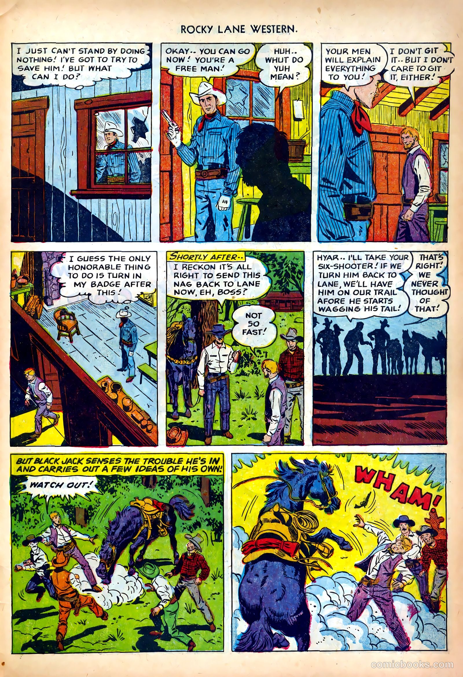 Rocky Lane Western #42 — page 31 of 36