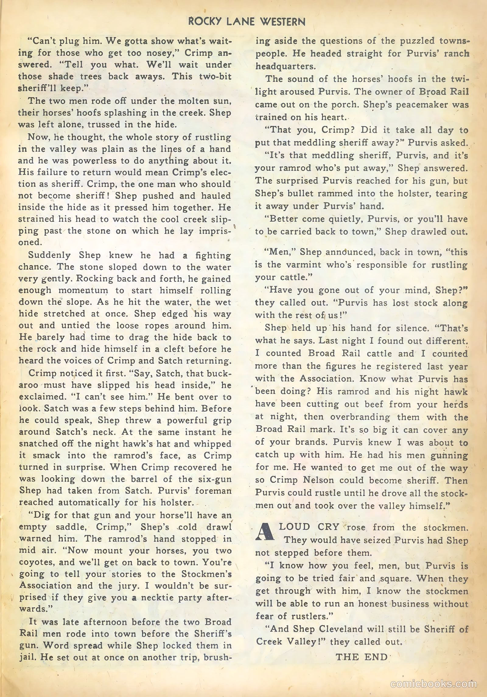Rocky Lane Western #43 — page 25 of 36