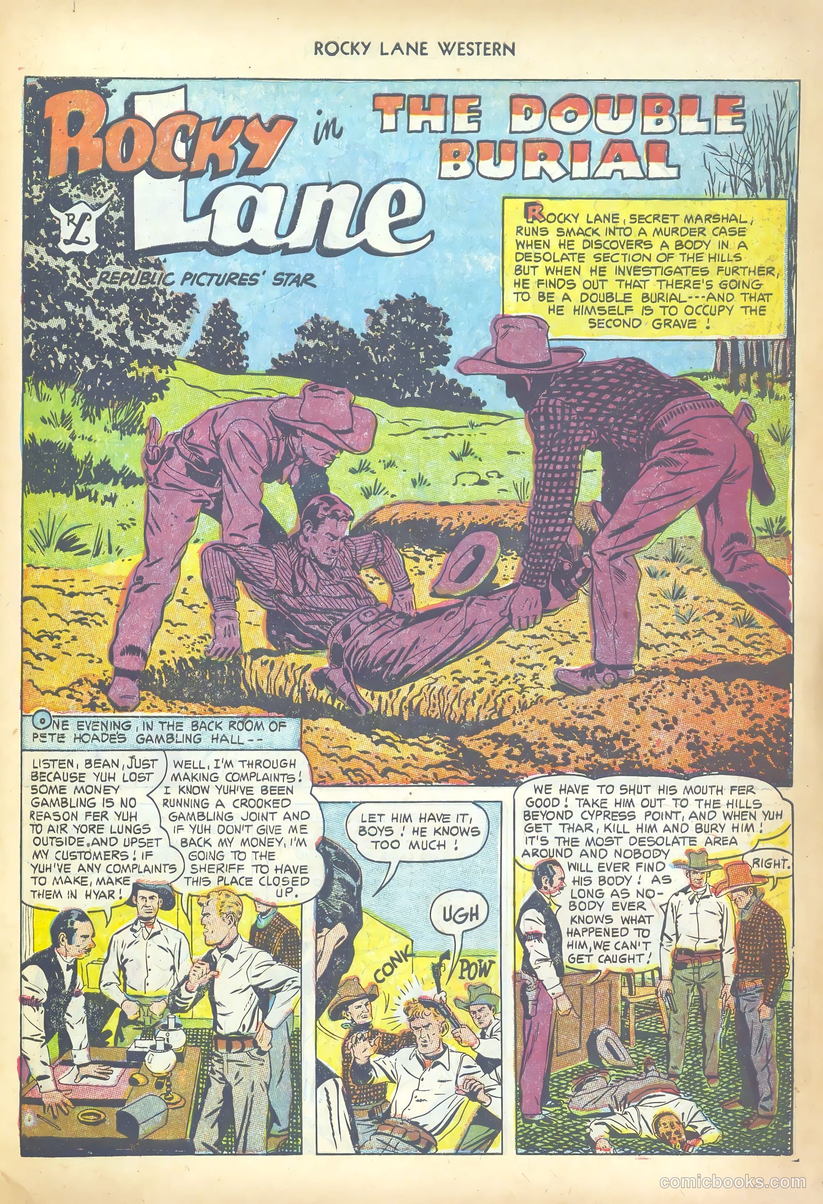 Rocky Lane Western #43 — page 27 of 36