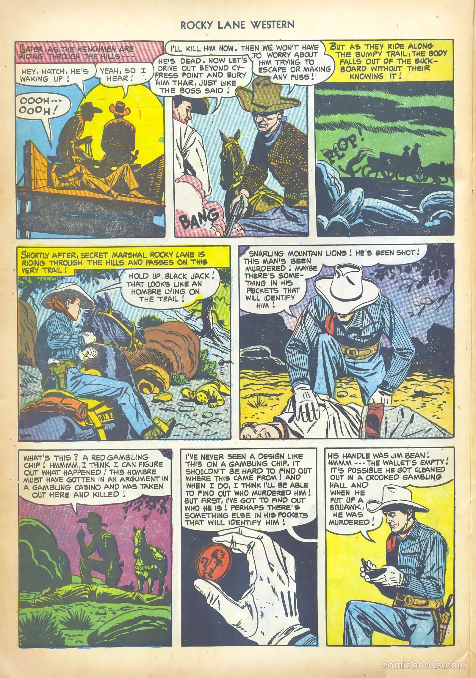 Rocky Lane Western #43 — page 28 of 36