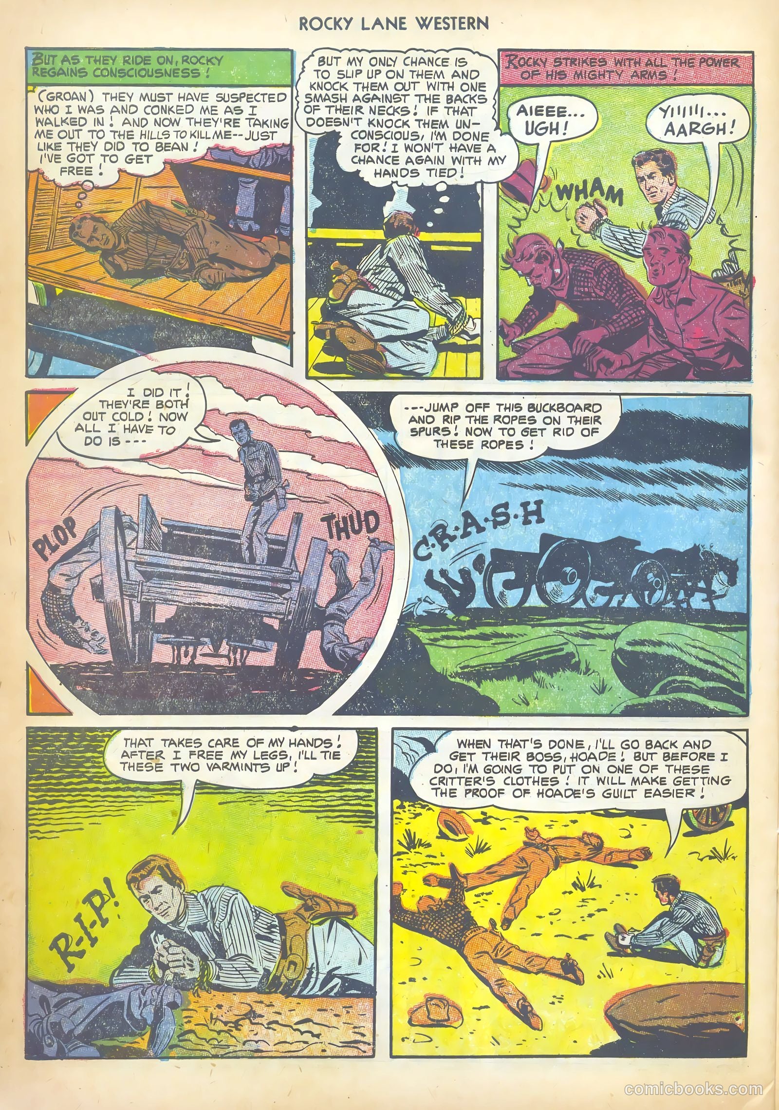 Rocky Lane Western #43 — page 32 of 36