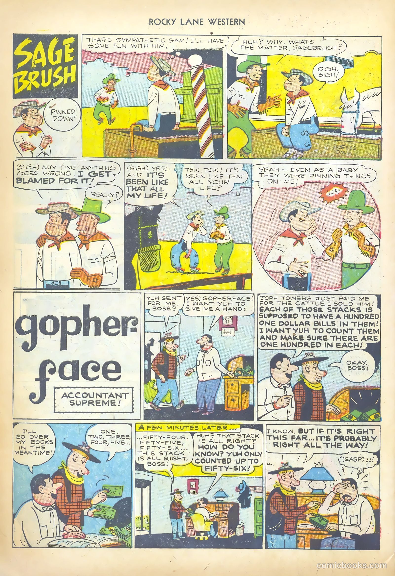 Rocky Lane Western #43 — page 34 of 36