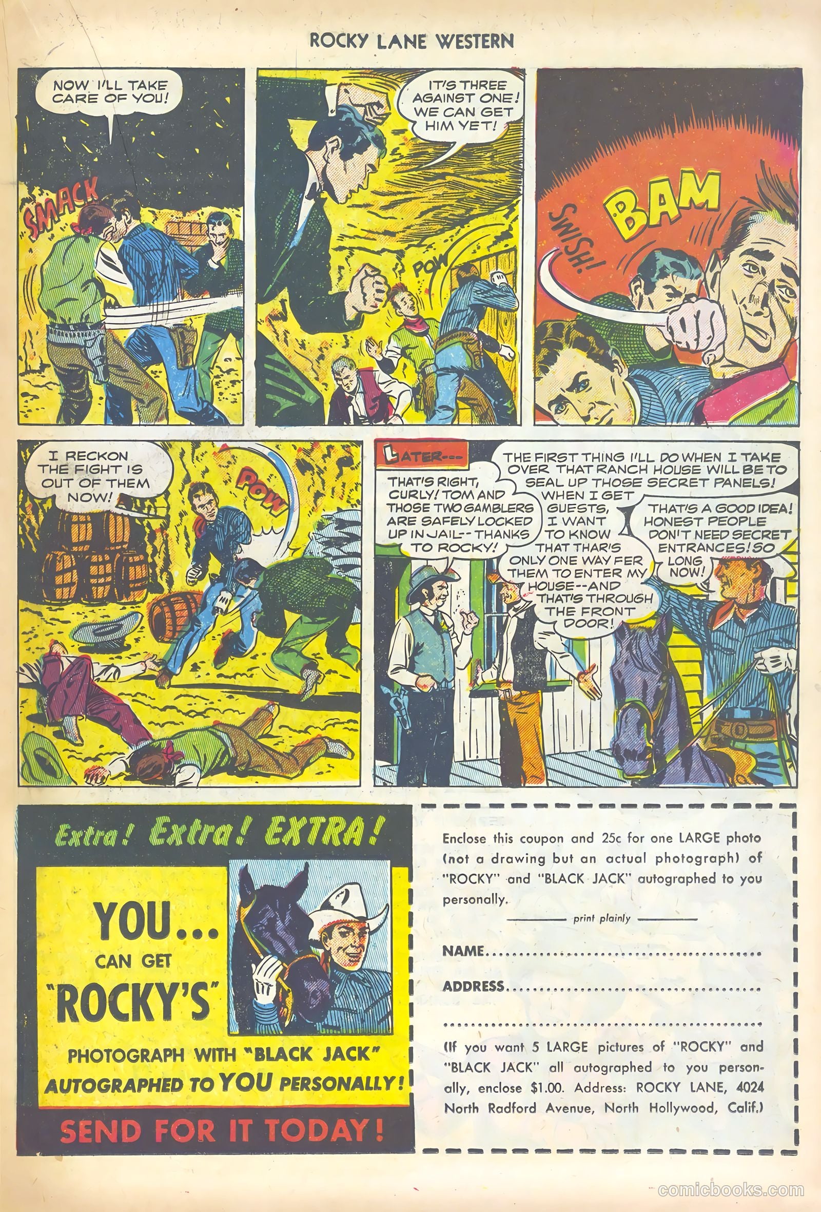 Rocky Lane Western #44 — page 19 of 36