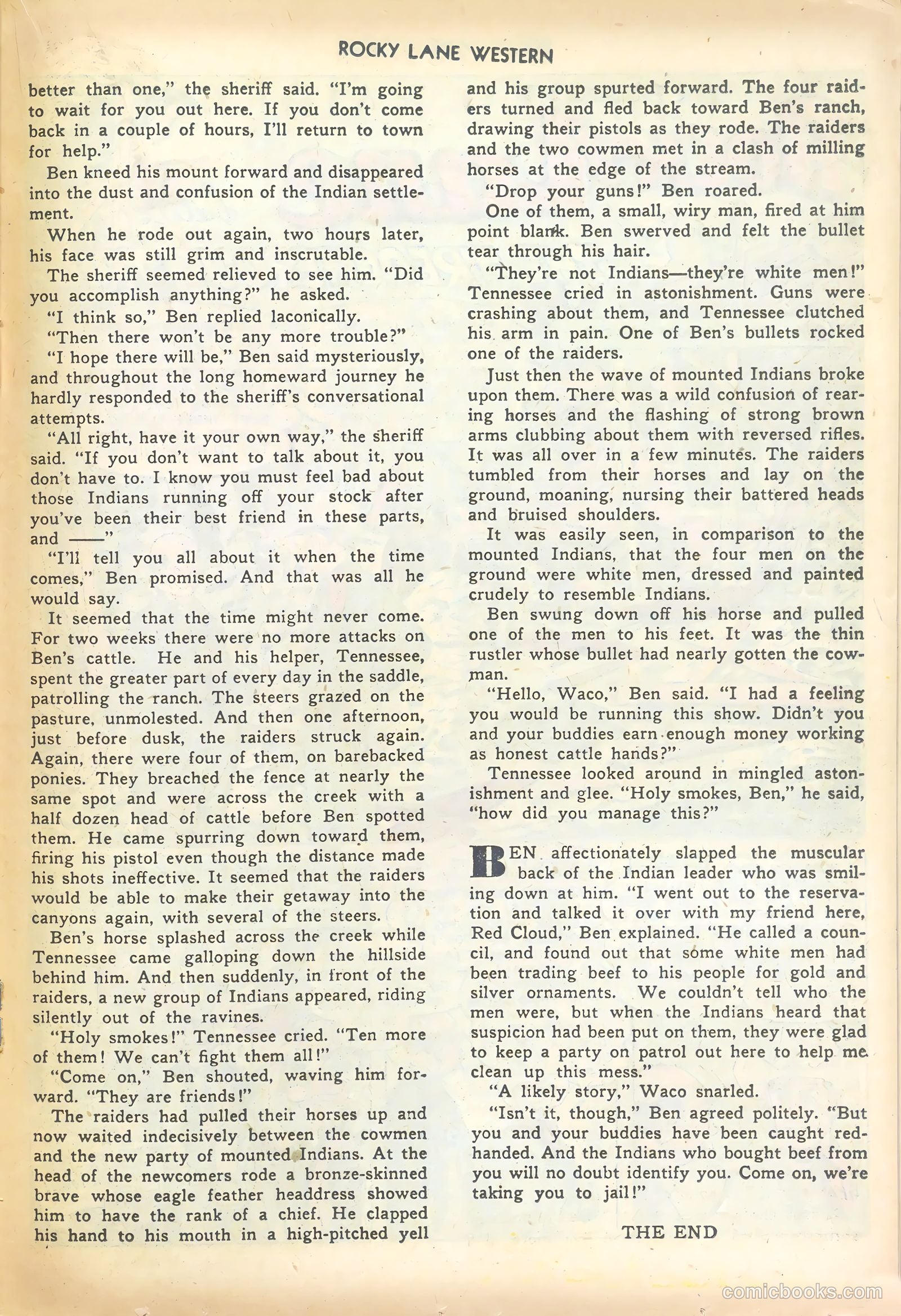 Rocky Lane Western #44 — page 23 of 36