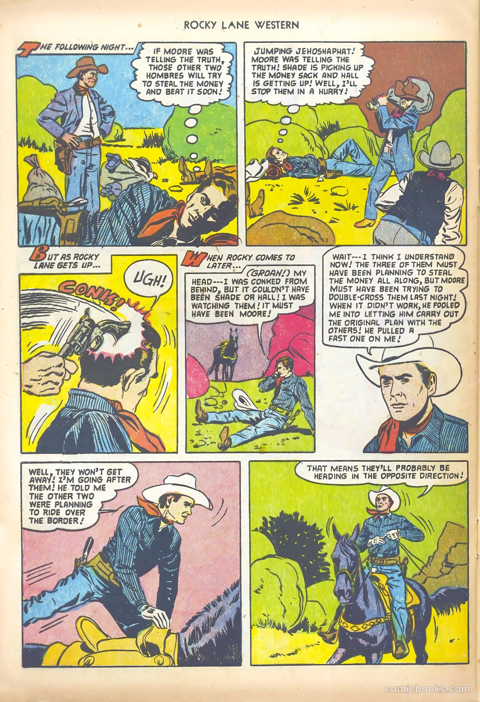 Rocky Lane Western #44 — page 28 of 36
