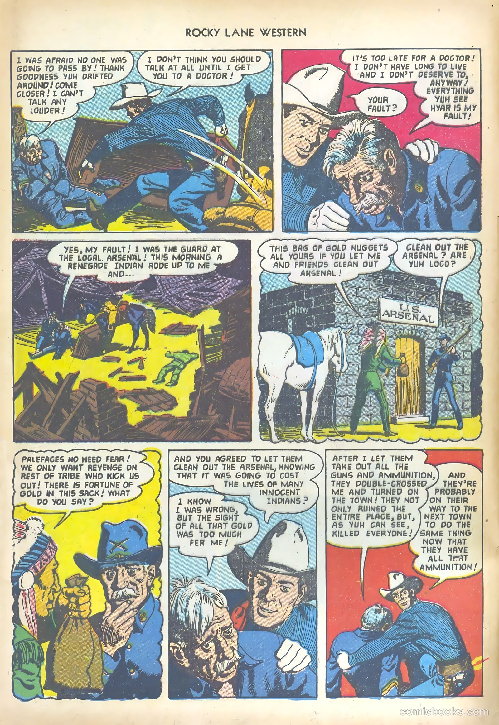 Rocky Lane Western #47 — page 4 of 36