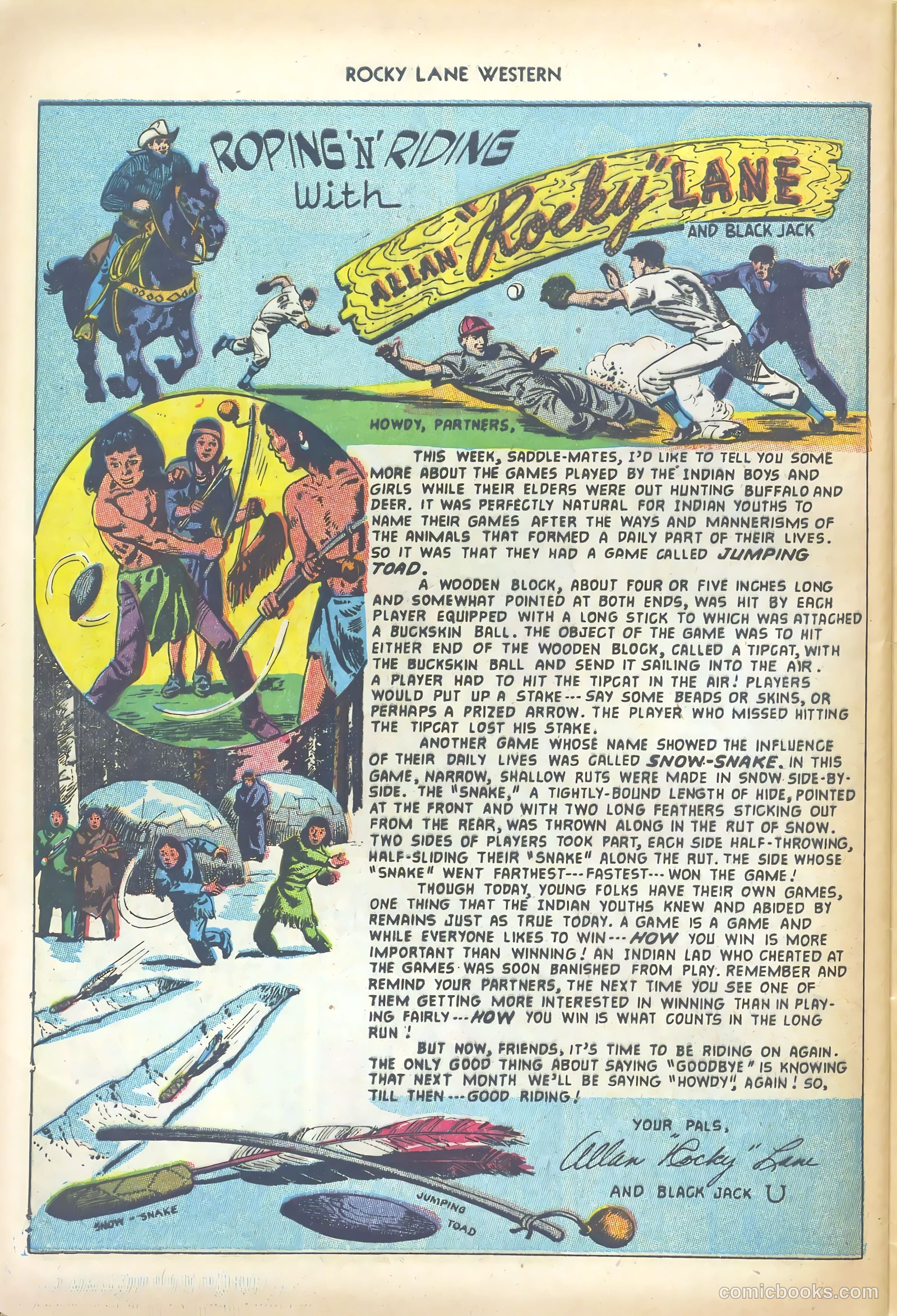 Rocky Lane Western #47 — page 28 of 36