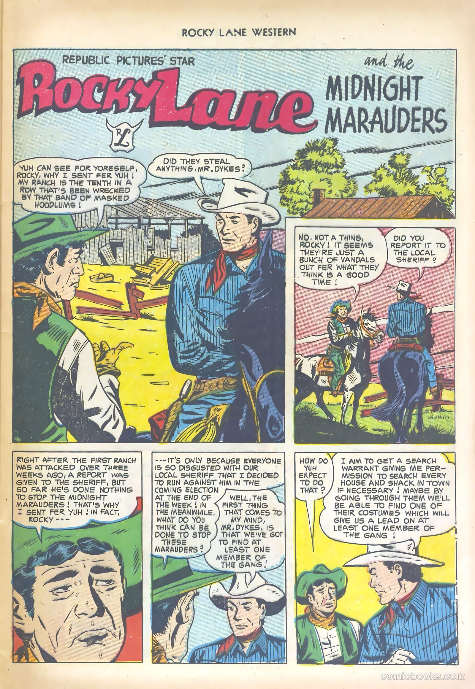 Rocky Lane Western #47 — page 29 of 36