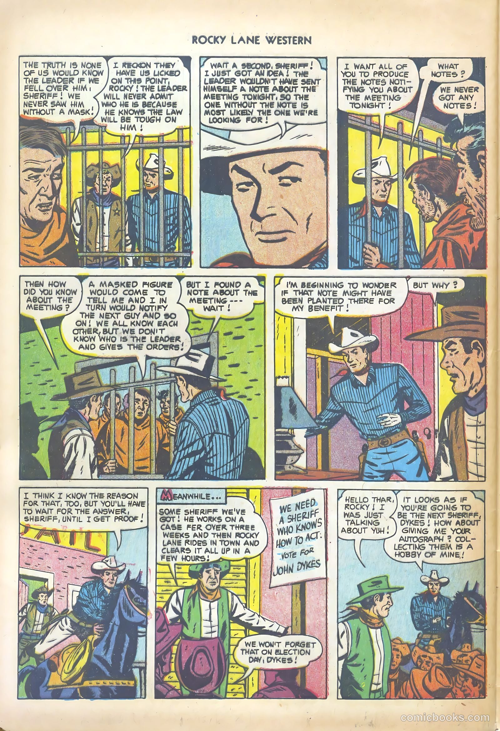 Rocky Lane Western #47 — page 32 of 36