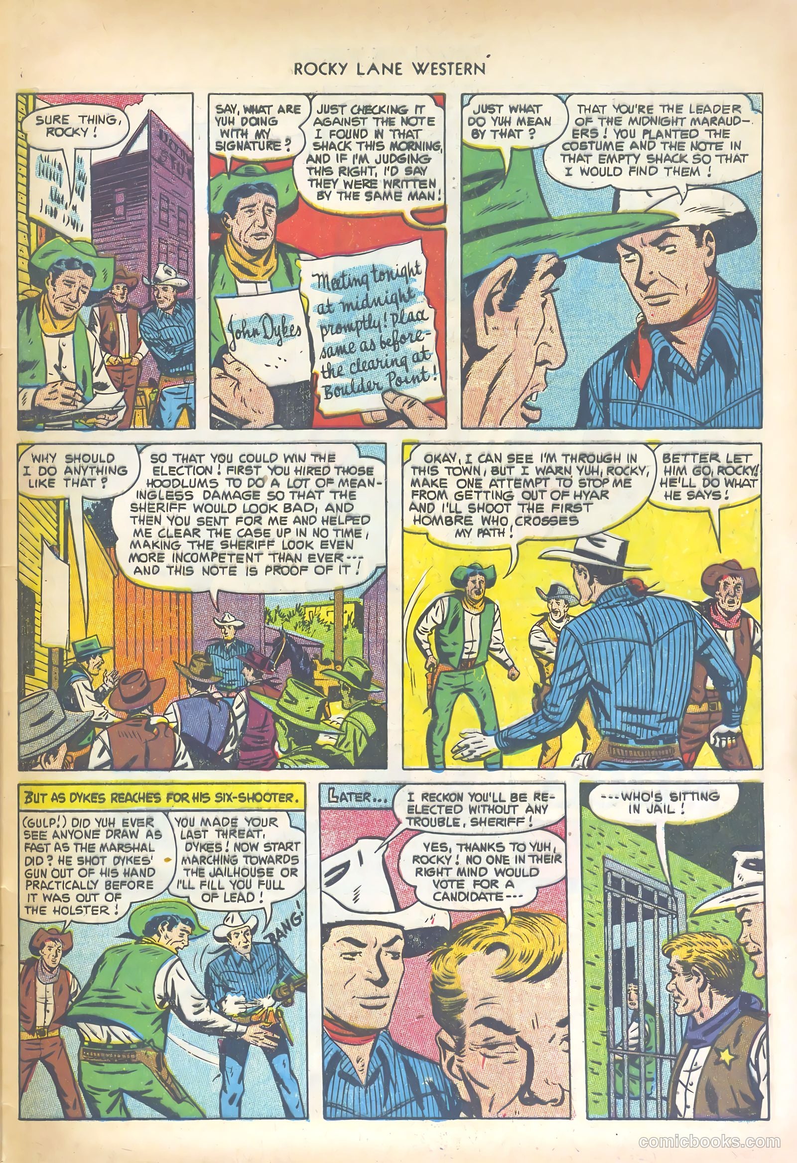 Rocky Lane Western #47 — page 33 of 36