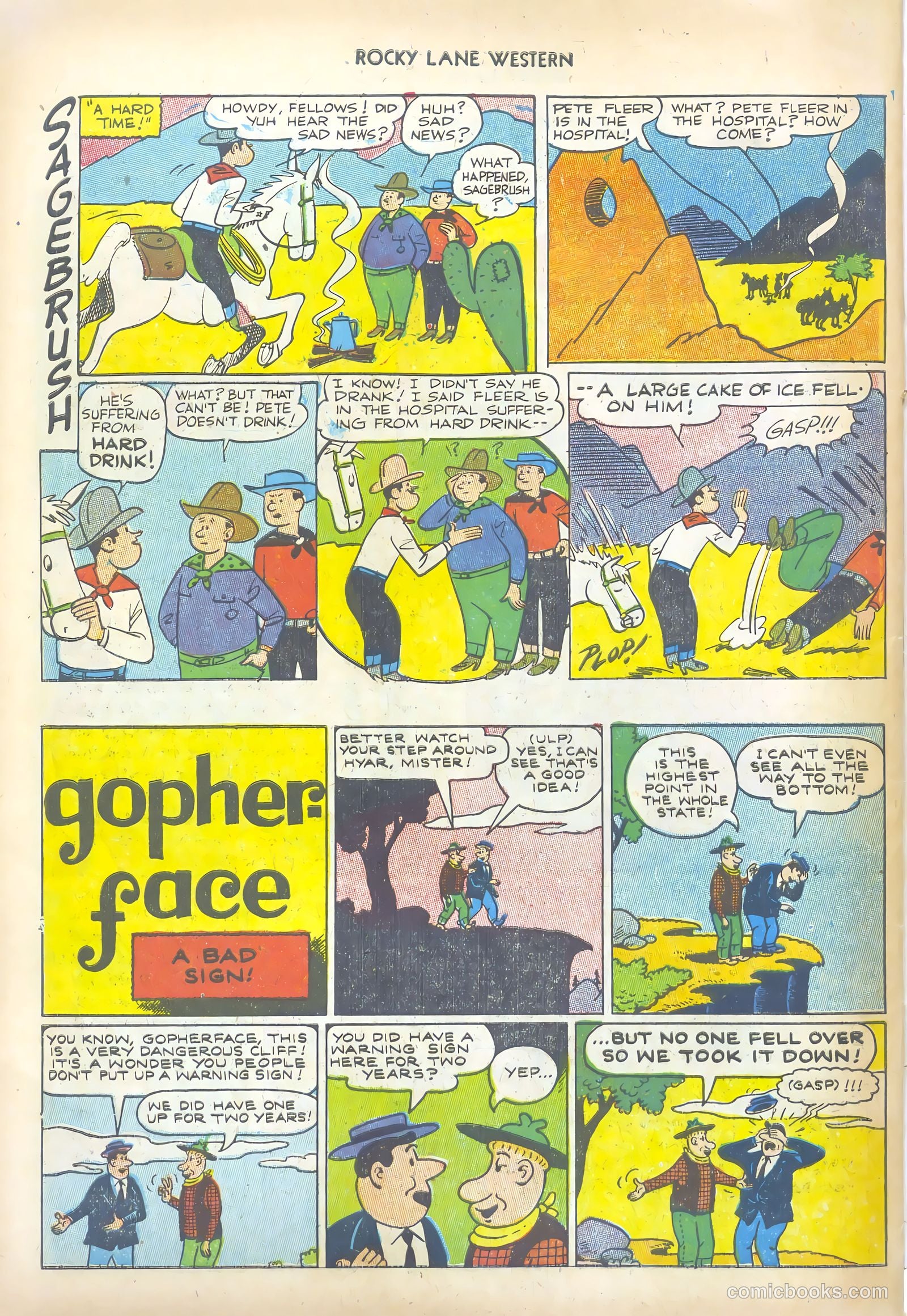Rocky Lane Western #47 — page 34 of 36