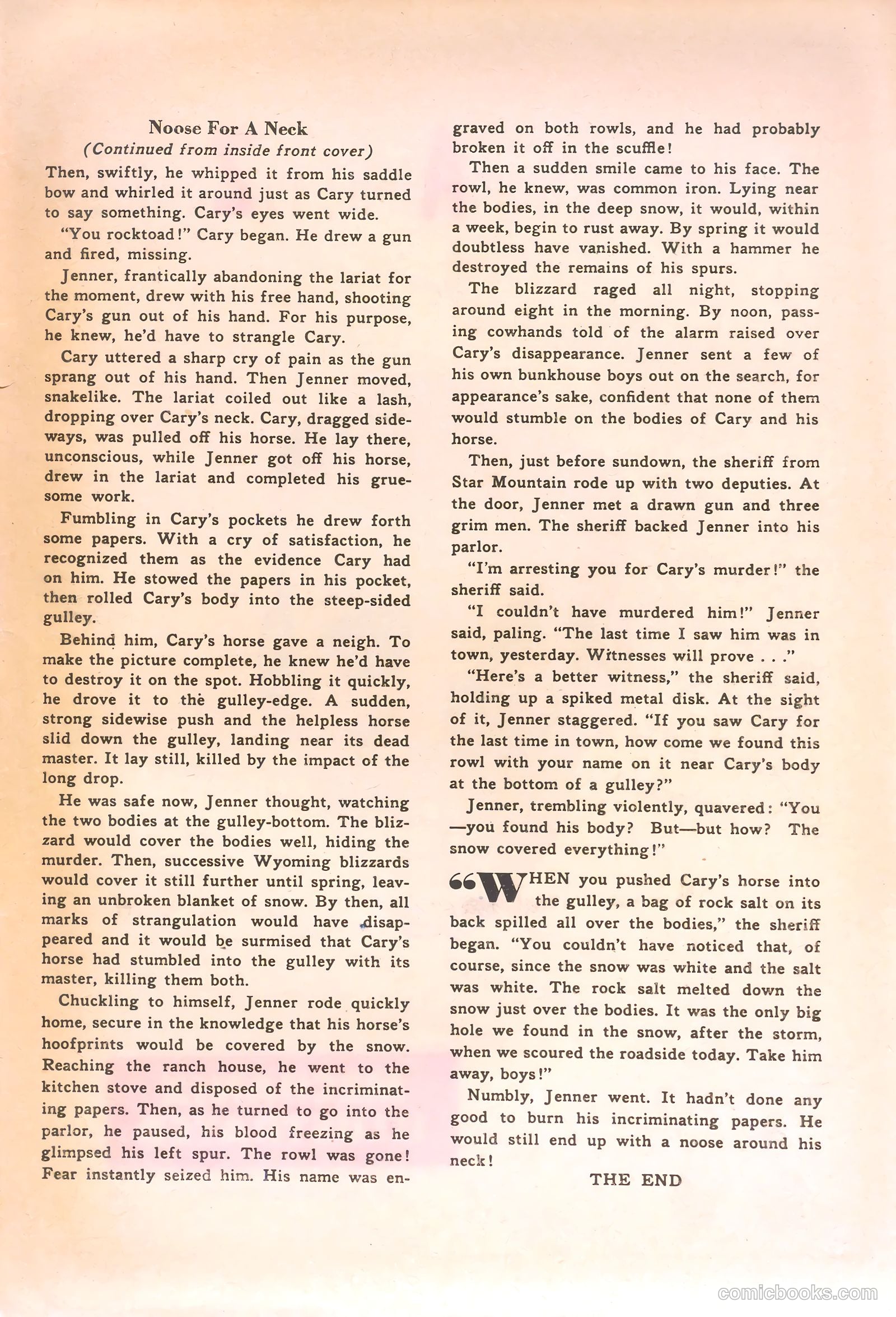 Rocky Lane Western #47 — page 35 of 36