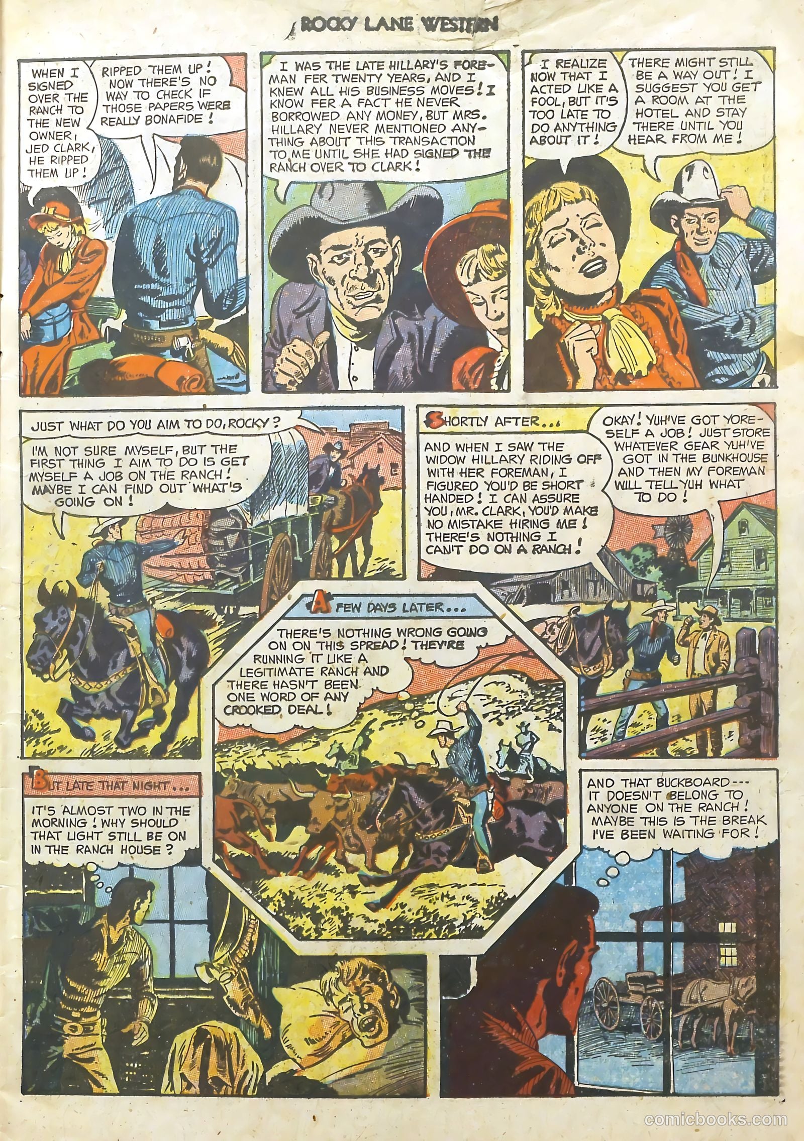 Rocky Lane Western #48 — page 8 of 37