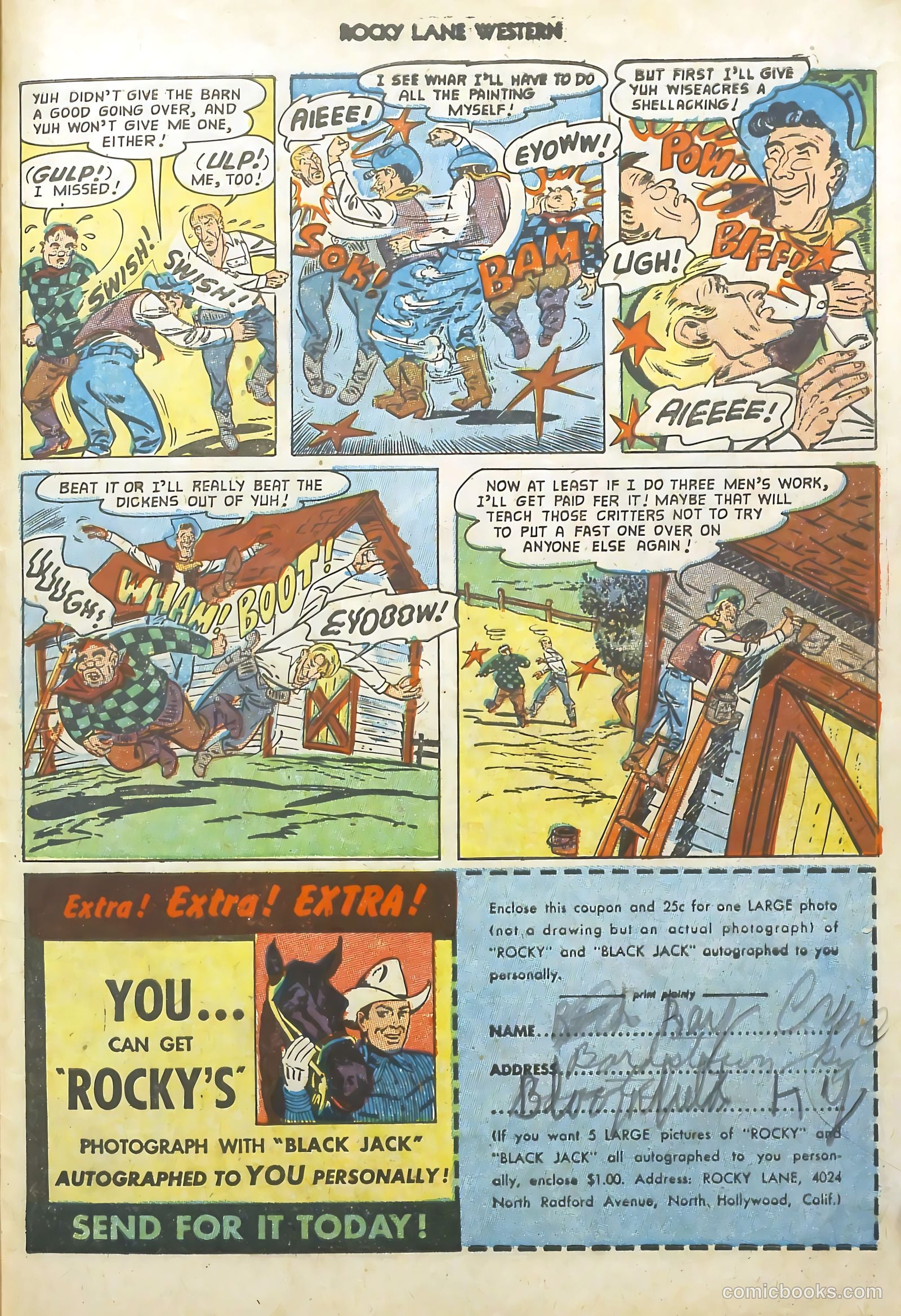 Rocky Lane Western #48 — page 28 of 37