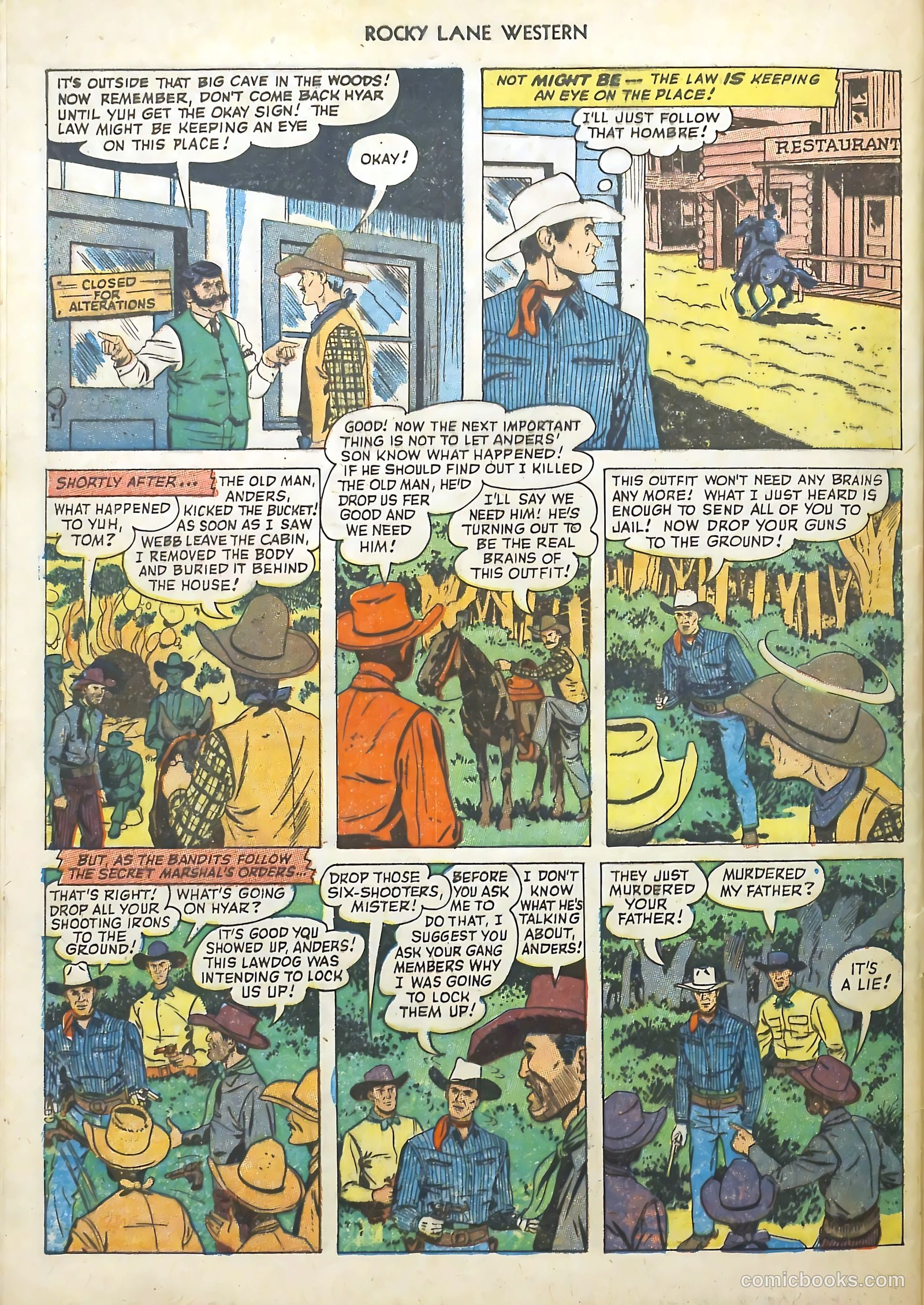 Rocky Lane Western #48 — page 33 of 37