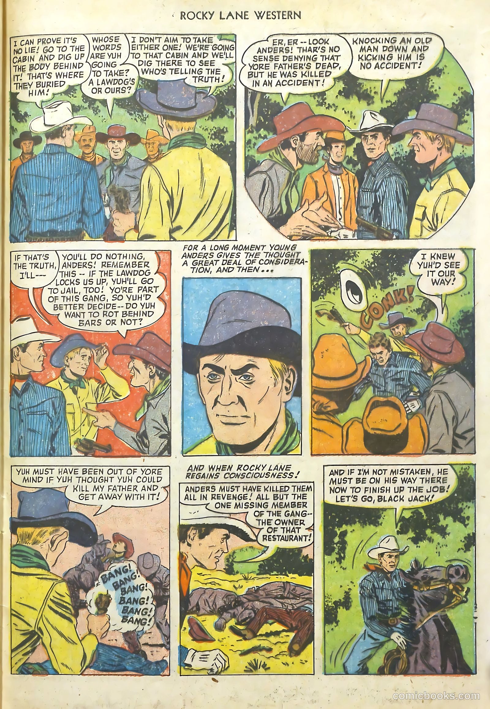 Rocky Lane Western #48 — page 34 of 37