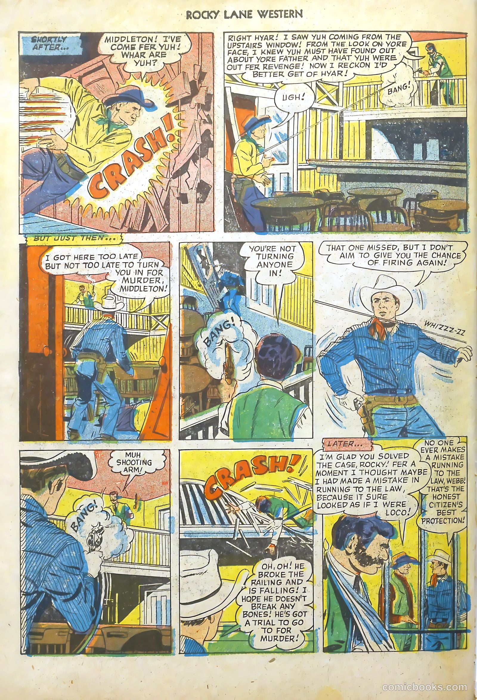 Rocky Lane Western #48 — page 35 of 37