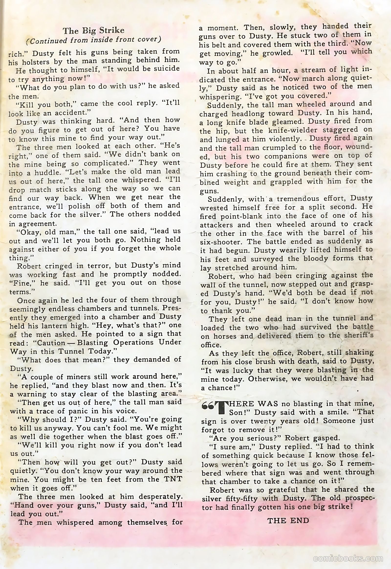 Rocky Lane Western #48 — page 36 of 37