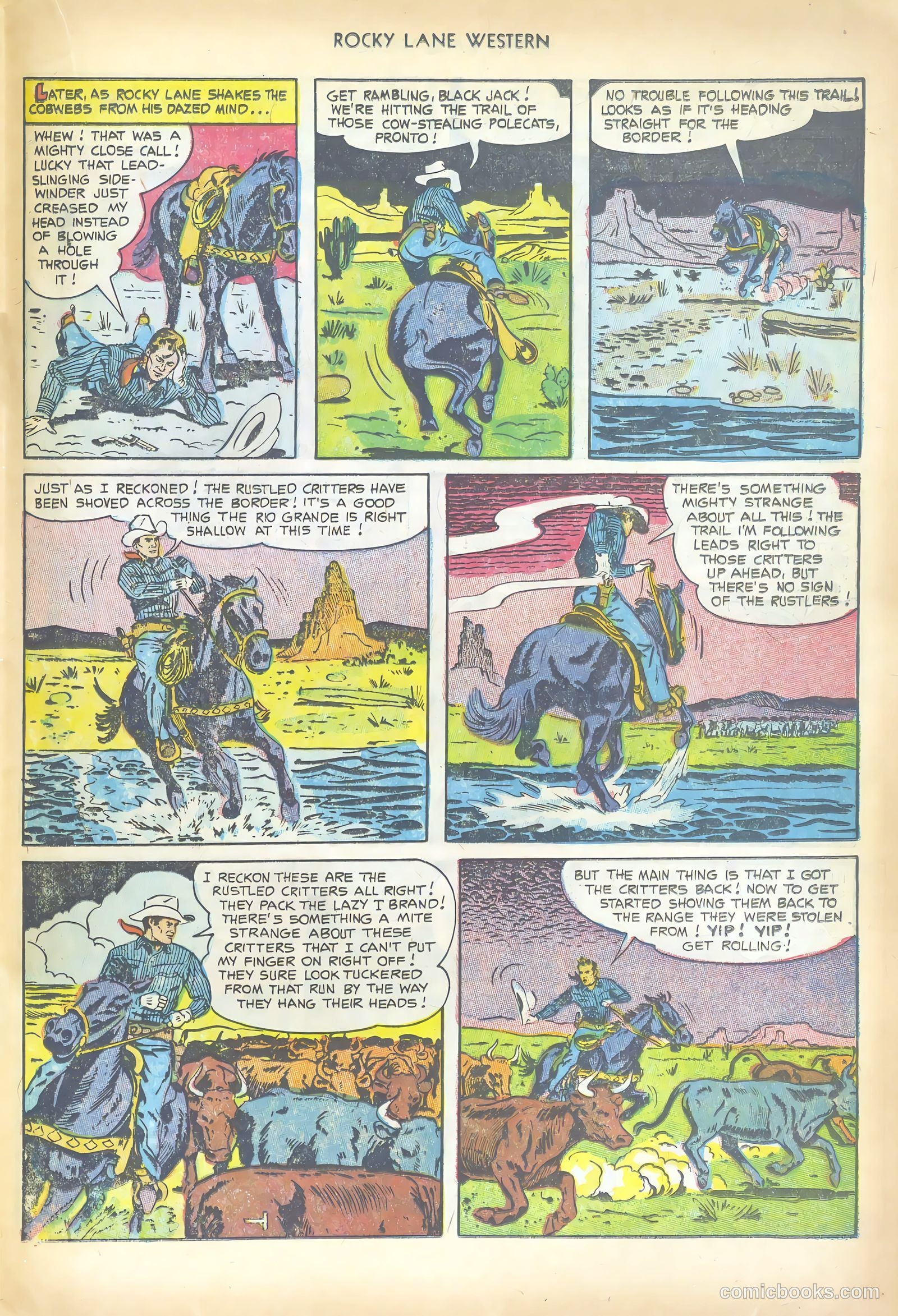 Rocky Lane Western #50 — page 19 of 36