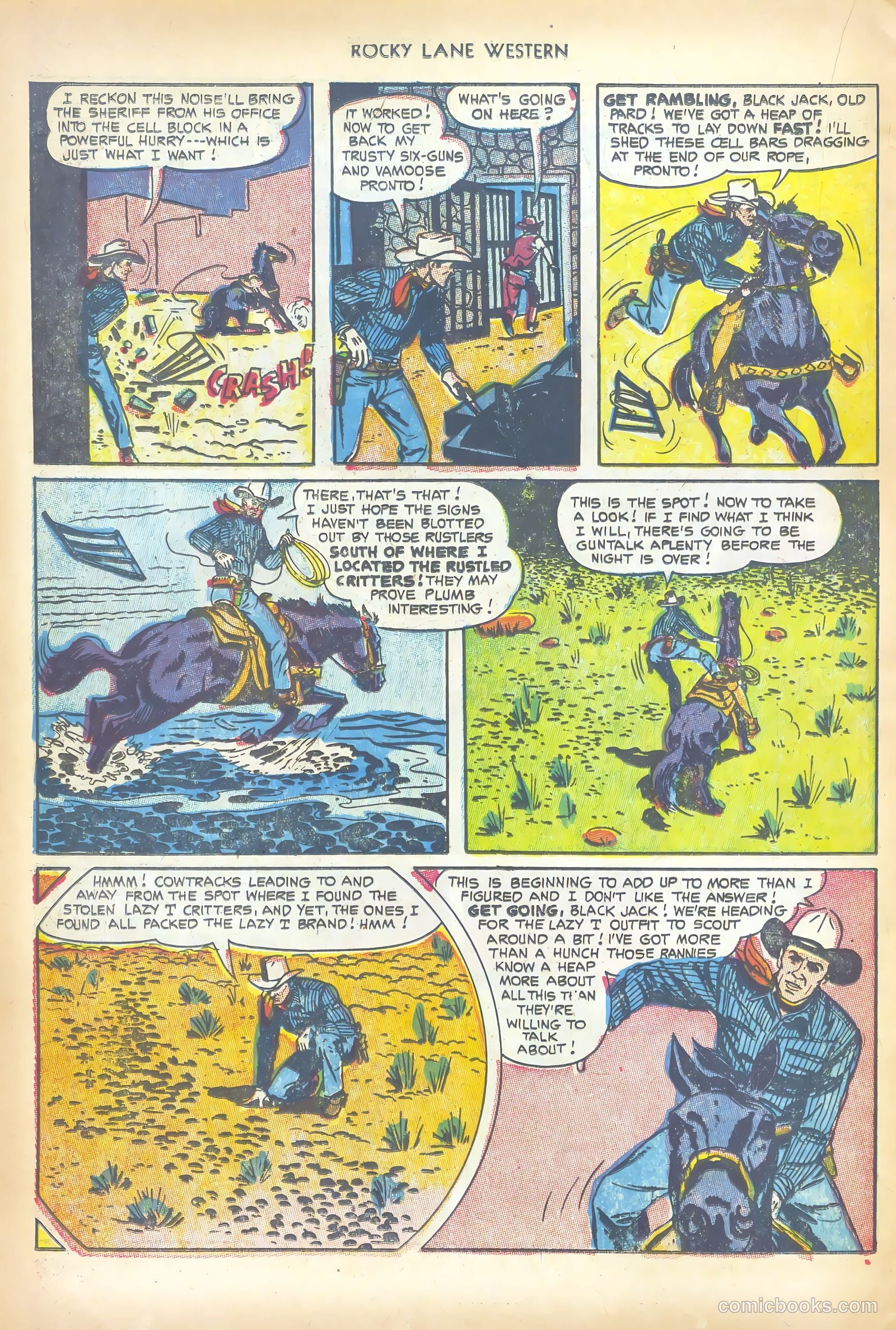 Rocky Lane Western #50 — page 22 of 36