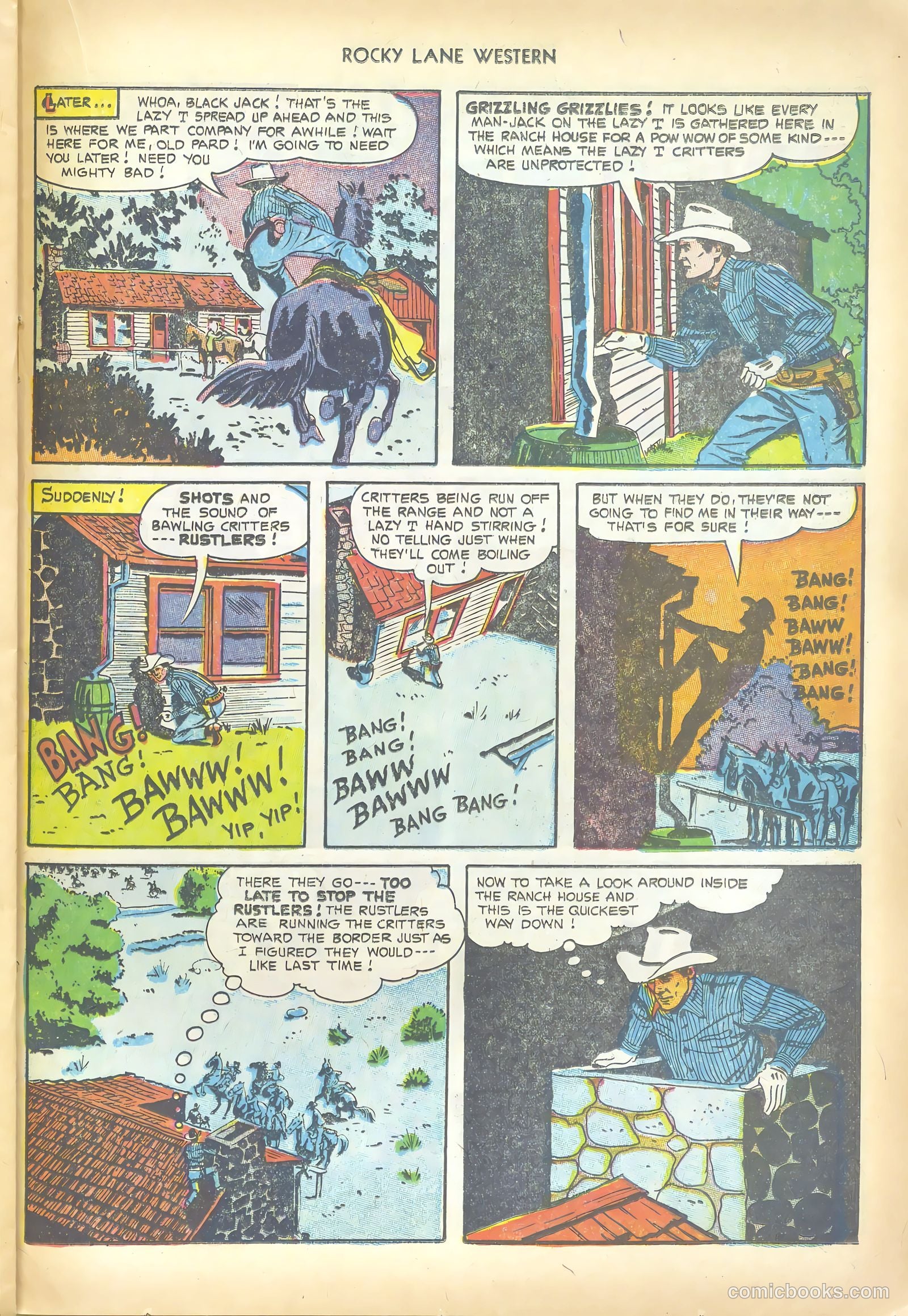 Rocky Lane Western #50 — page 23 of 36