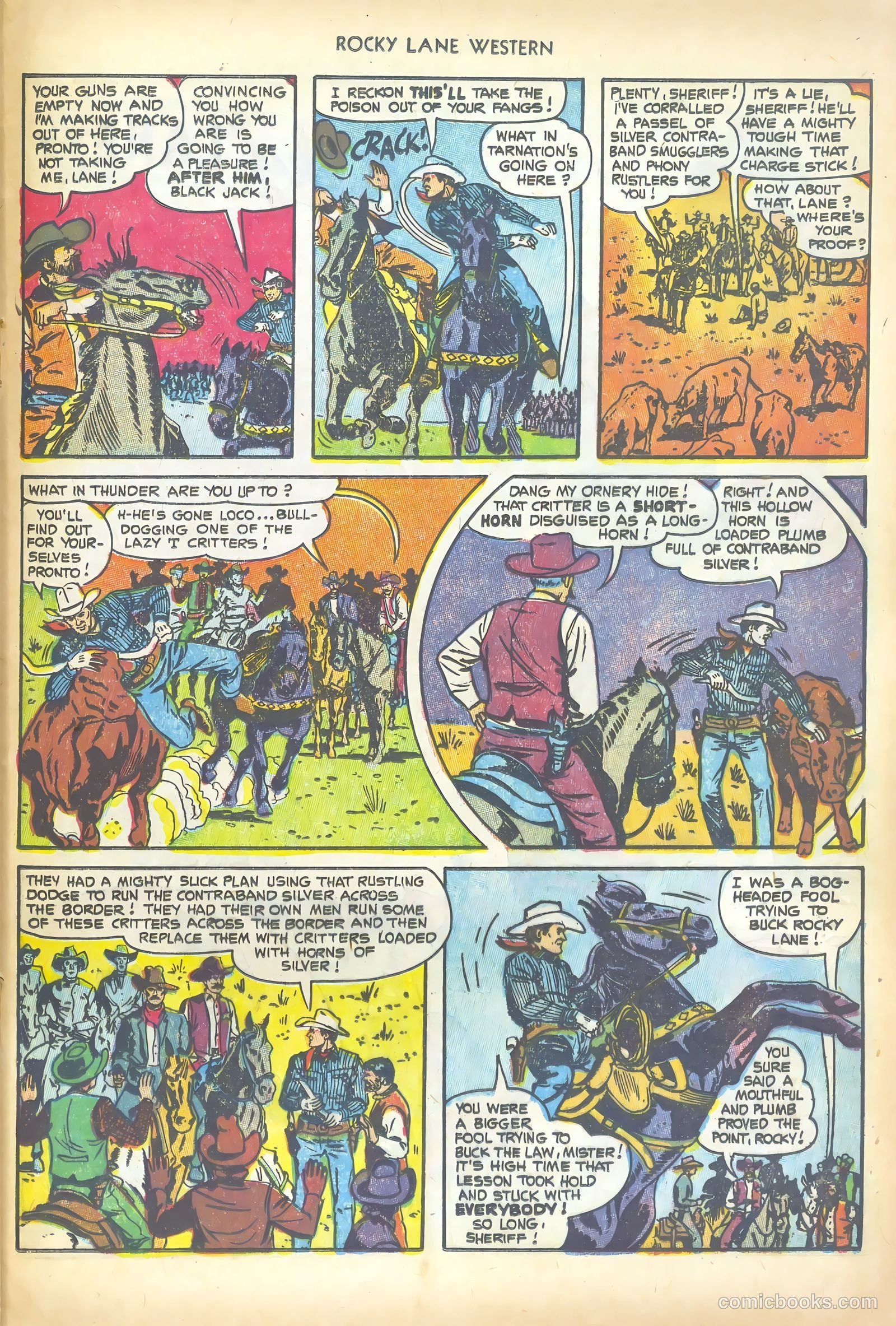 Rocky Lane Western #50 — page 25 of 36