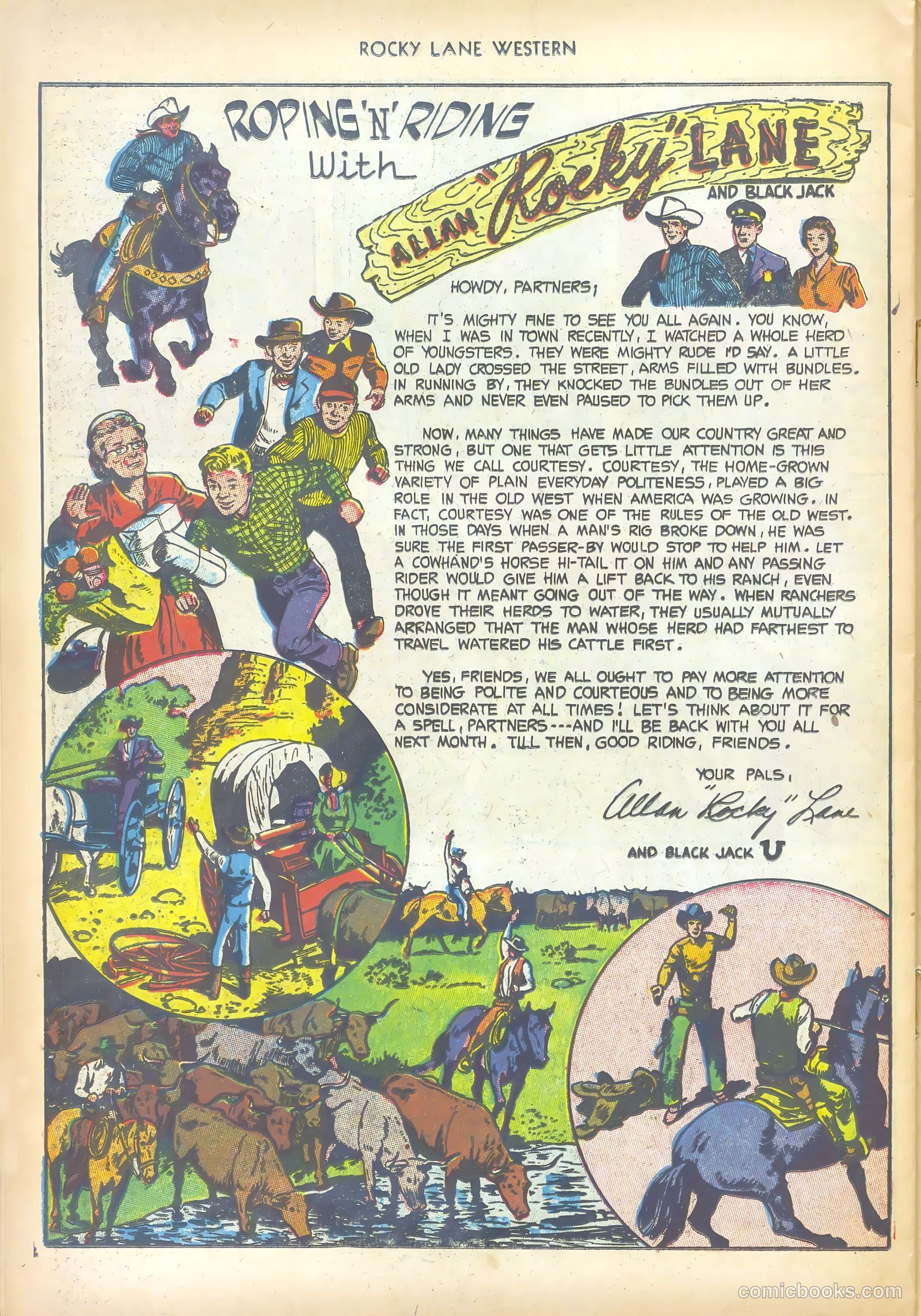 Rocky Lane Western #50 — page 26 of 36