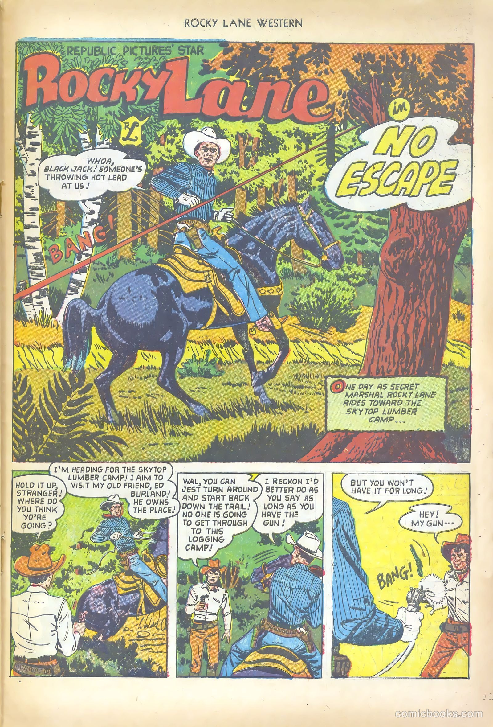 Rocky Lane Western #50 — page 27 of 36