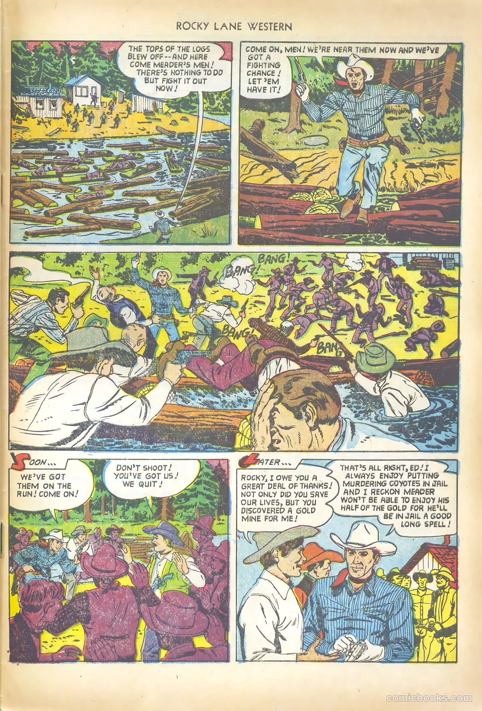 Rocky Lane Western #50 — page 33 of 36