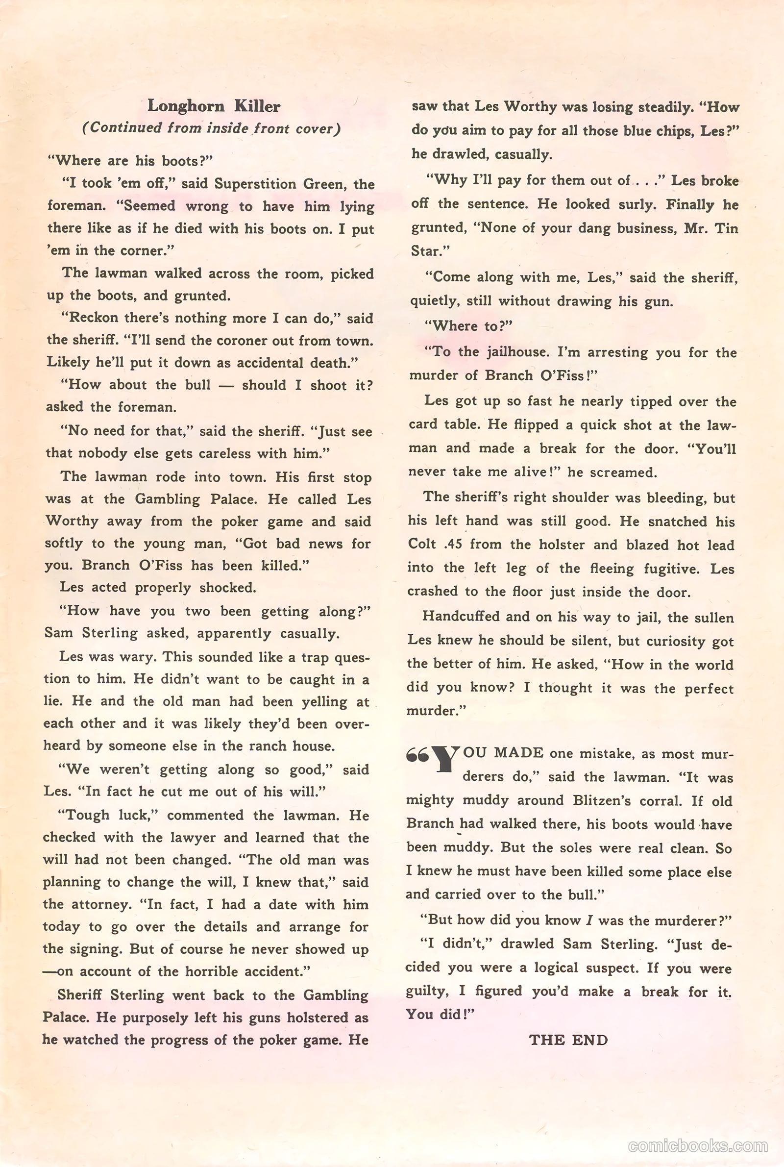 Rocky Lane Western #50 — page 35 of 36