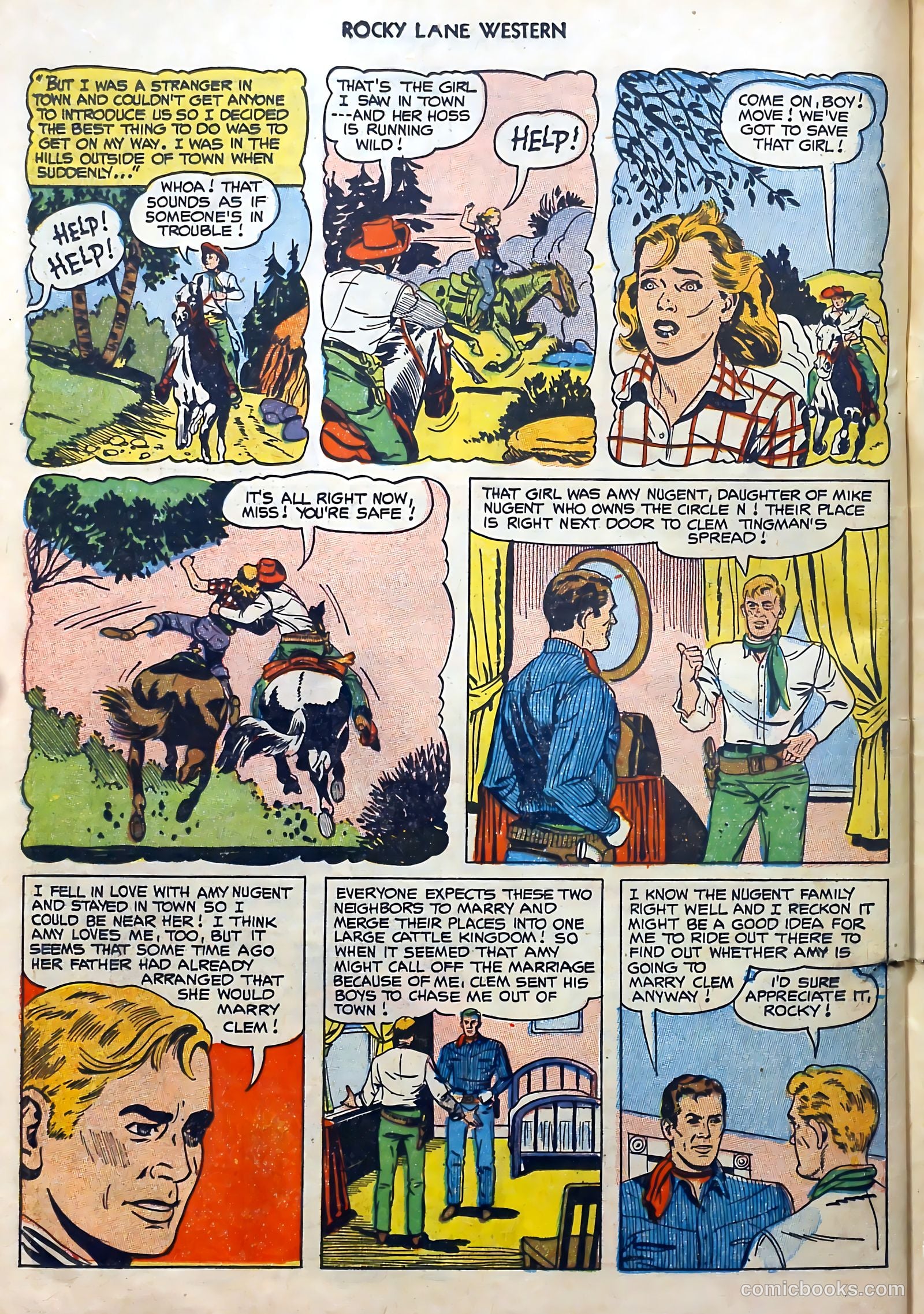 Rocky Lane Western #51 — page 26 of 36
