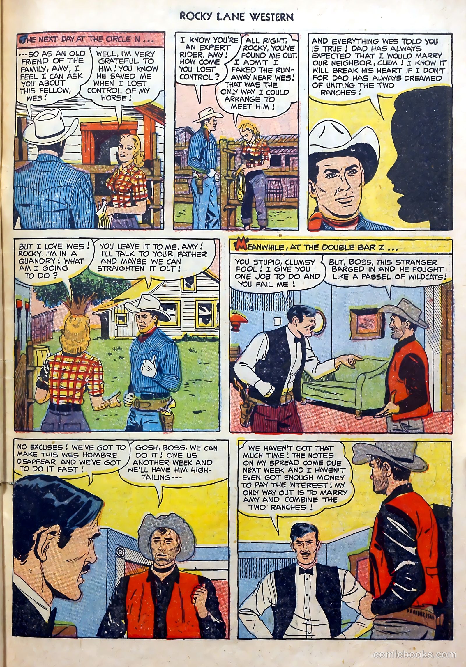 Rocky Lane Western #51 — page 27 of 36
