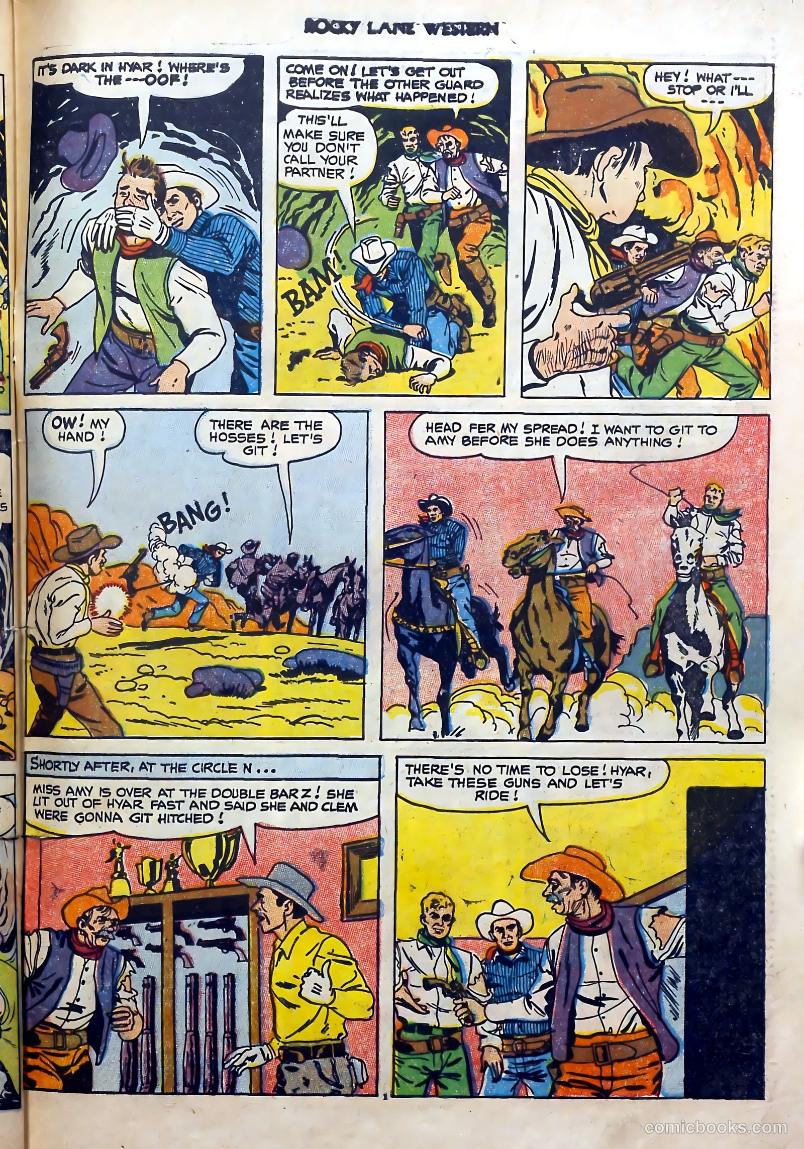 Rocky Lane Western #51 — page 31 of 36