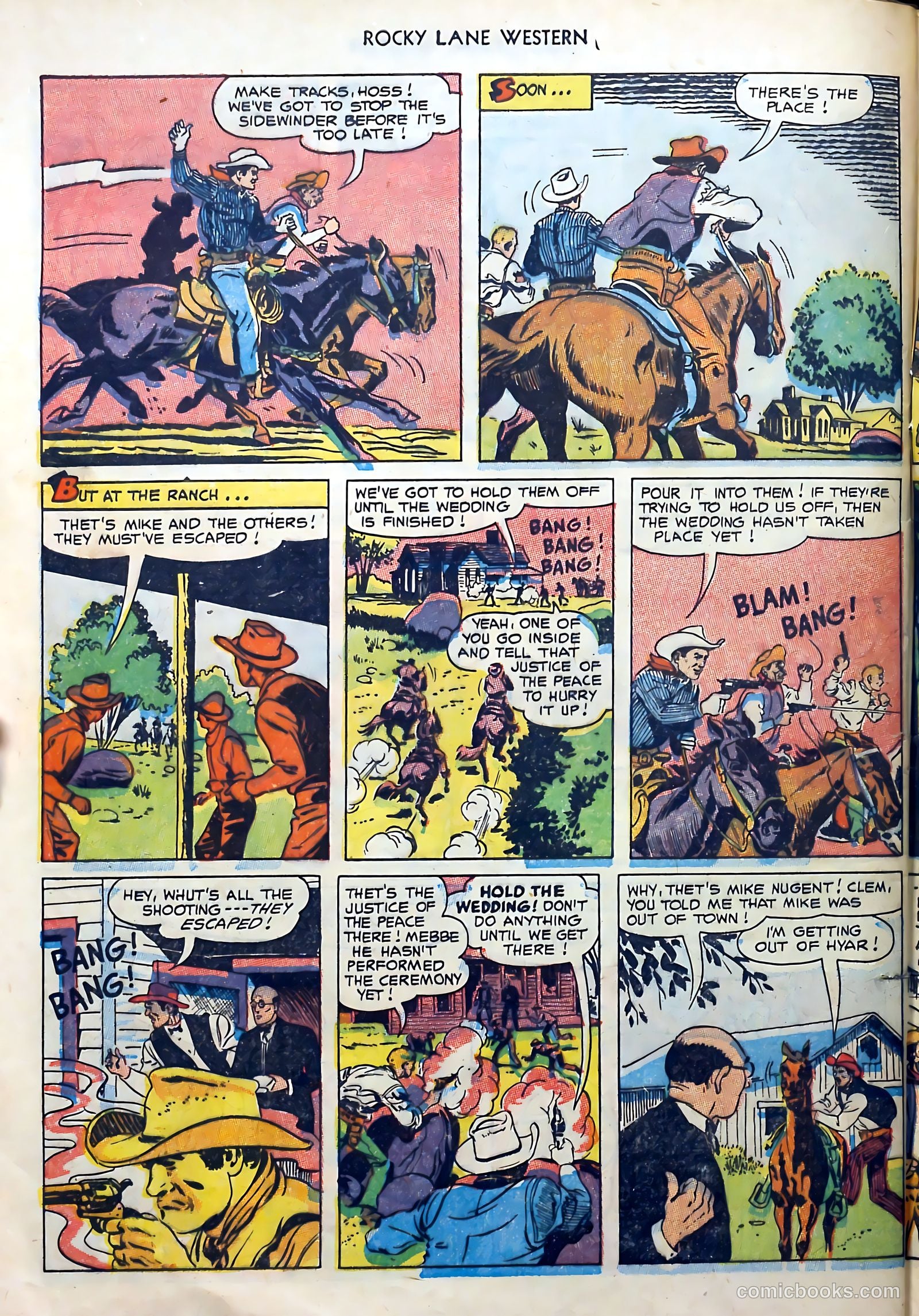 Rocky Lane Western #51 — page 32 of 36
